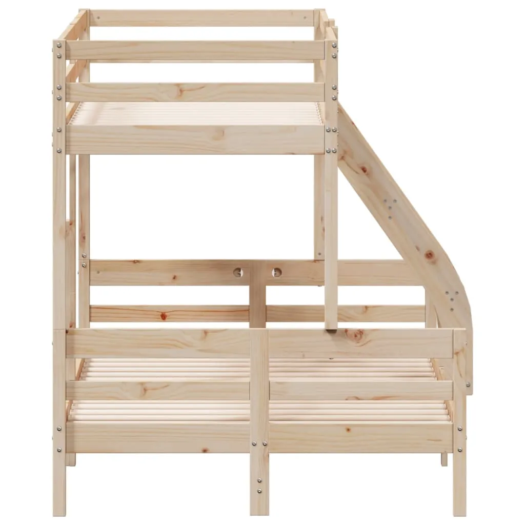 Bunk Bed 80x200/120x200 cm Solid Wood Pine