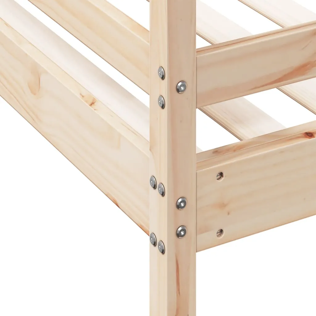 Bunk Bed 80x200/120x200 cm Solid Wood Pine