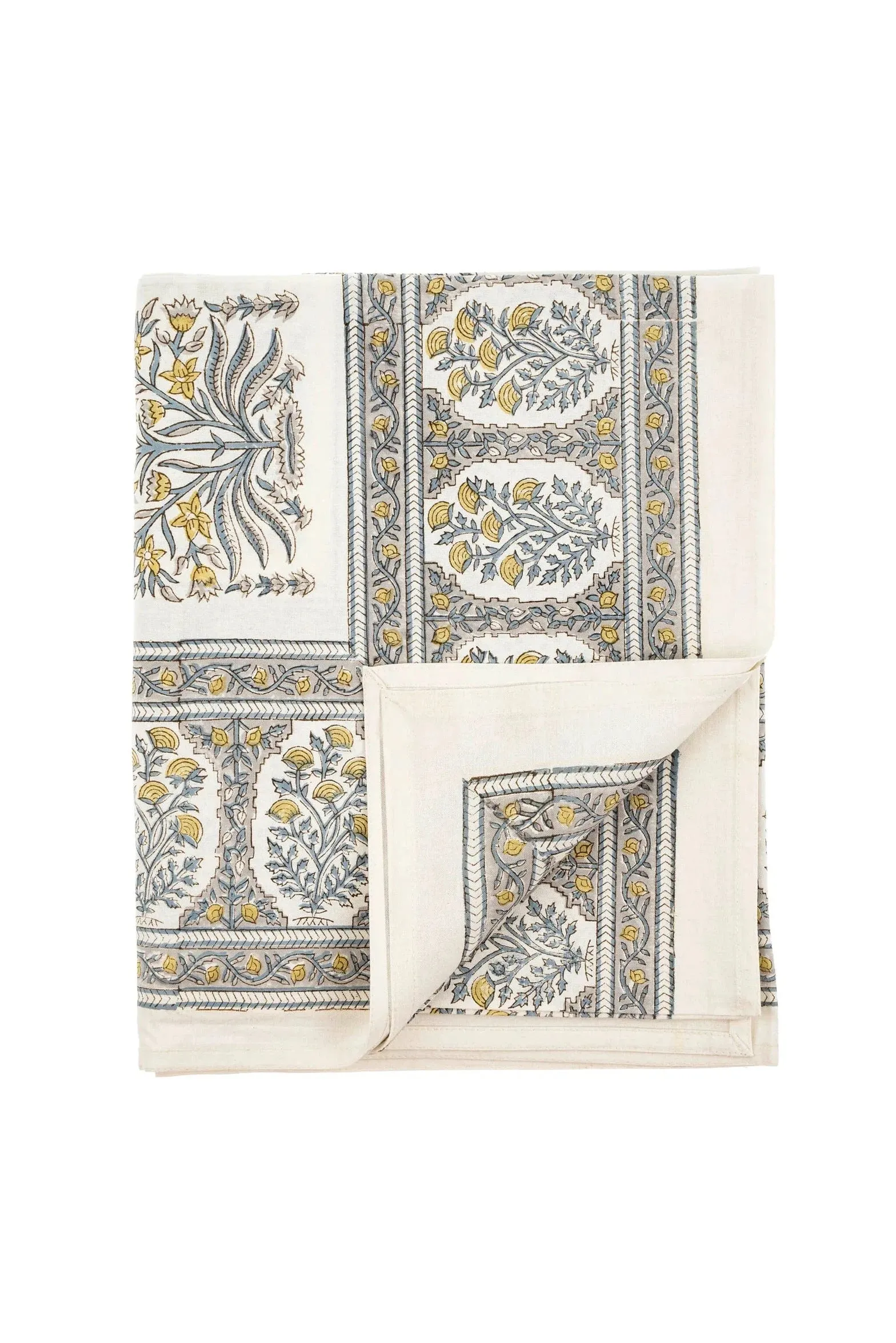 Cambria Block Print Tablecloth