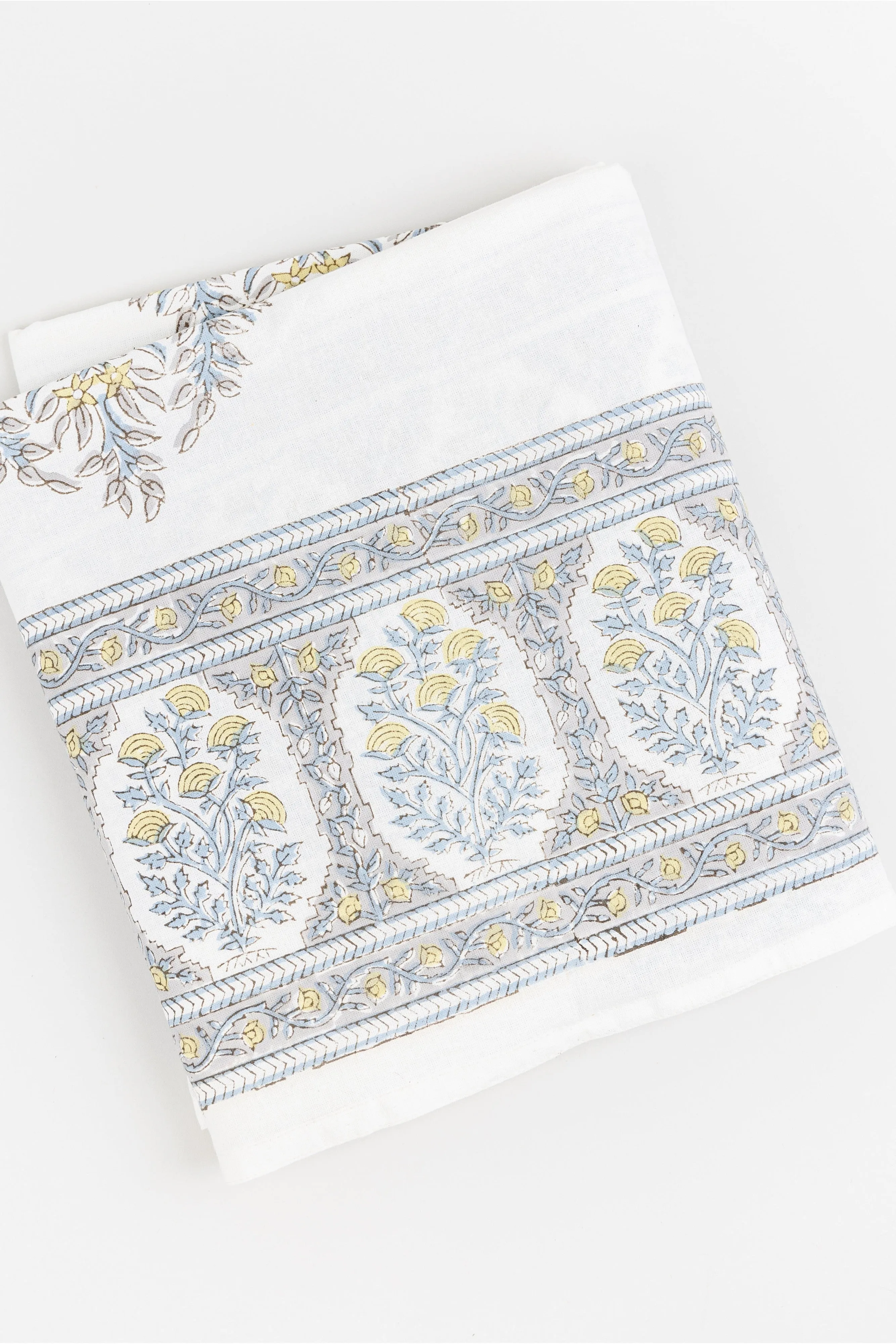 Cambria Block Print Tablecloth