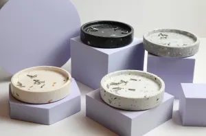 CannonKeys Terrazzo Stone Screw Tray