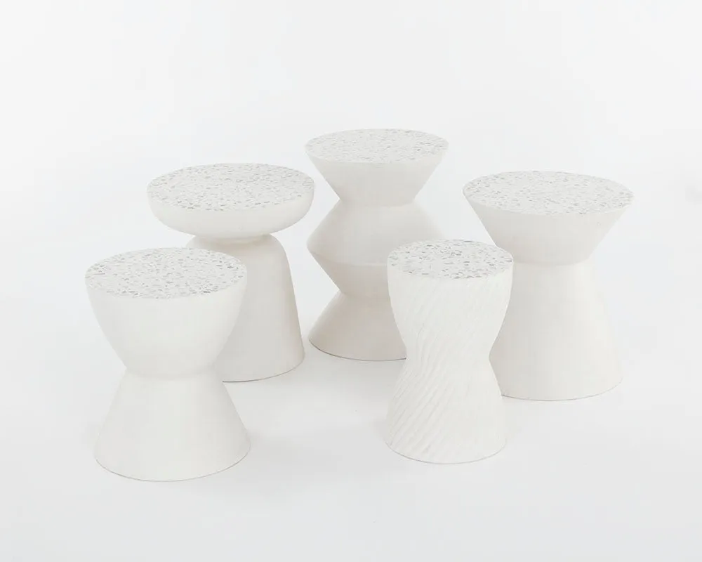 Cara End Table - Terrazzo
