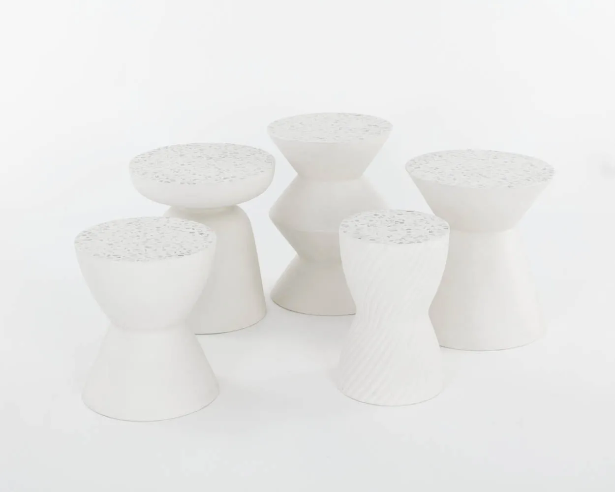 Cara End Table - Terrazzo