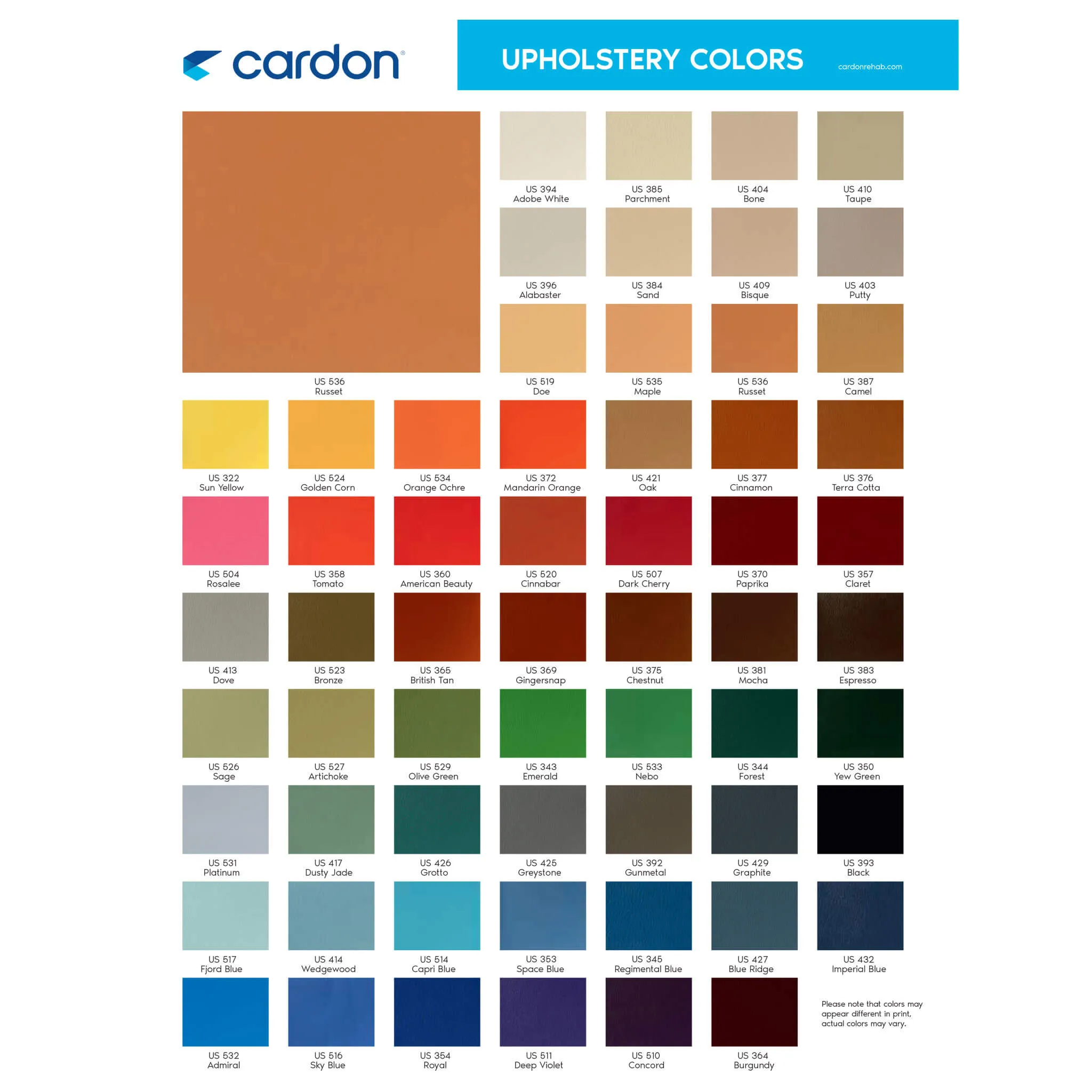 Cardon Treatment Table