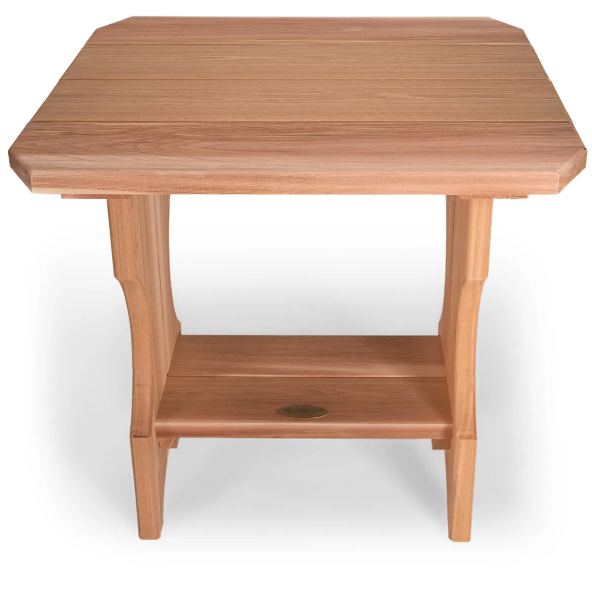Cedar Adirondack Side Table - Handcrafted In Canada With Rot Resistant, Untreated, Western Red Cedar.