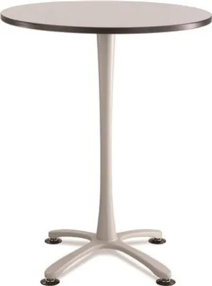 Cha-Cha Bistro Height Table Base X Style Steel 42" High Silver