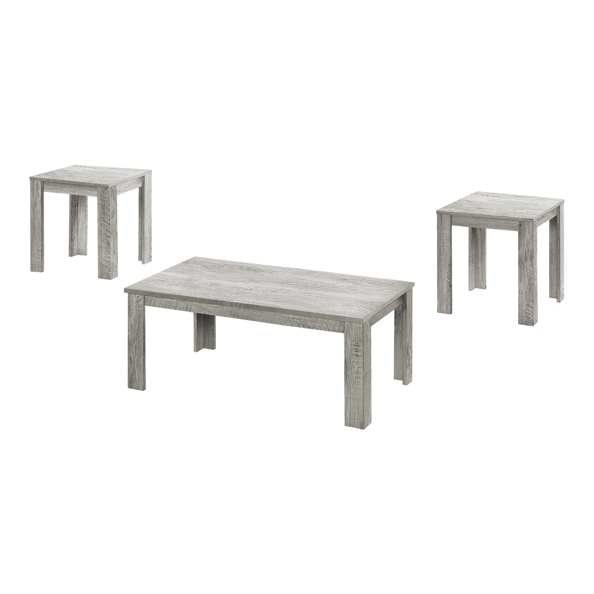 Coffee Table Set - 3Pcs Set / Industrial Grey