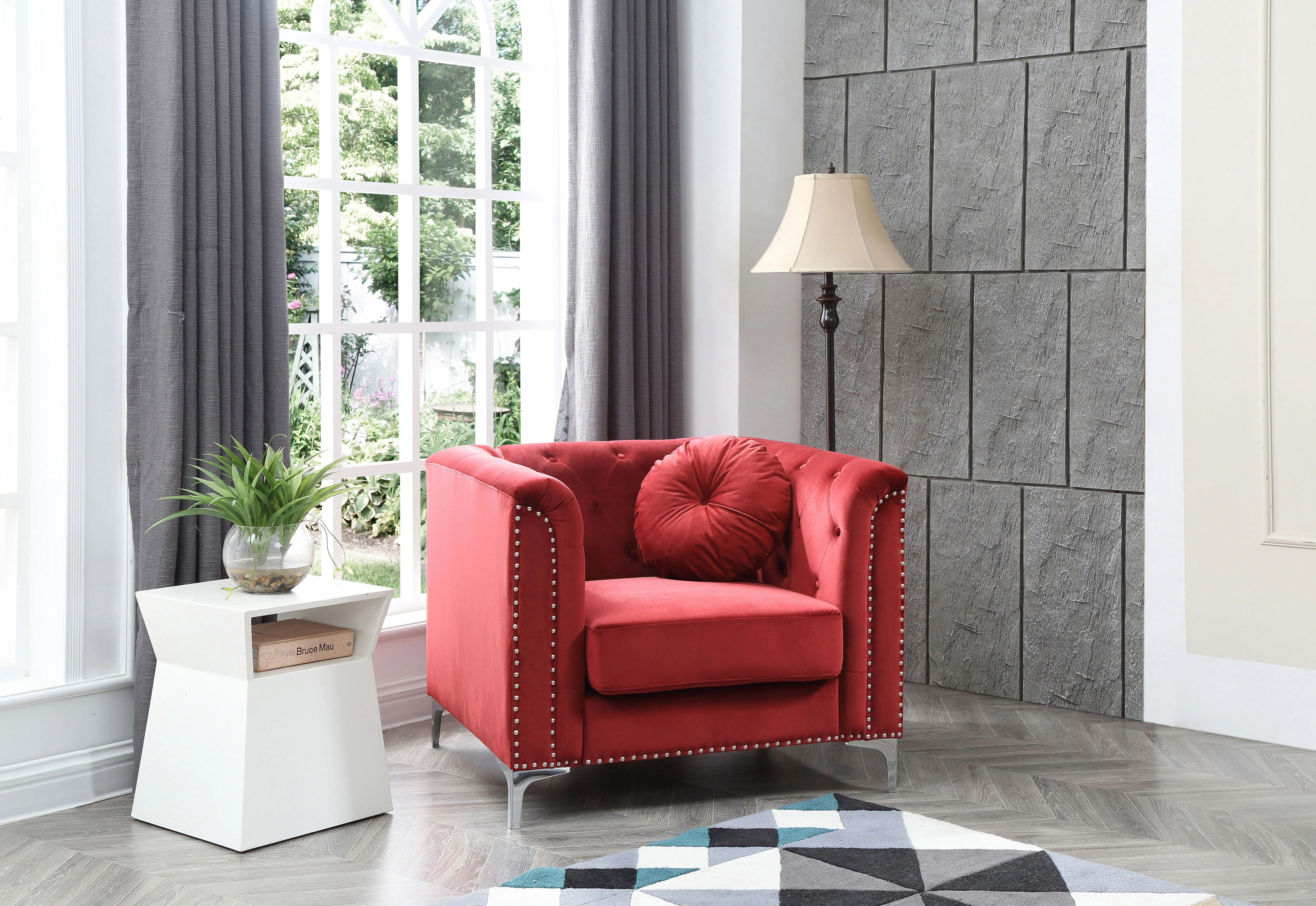 Contemporary Sloped Arm Chair by Couch.com