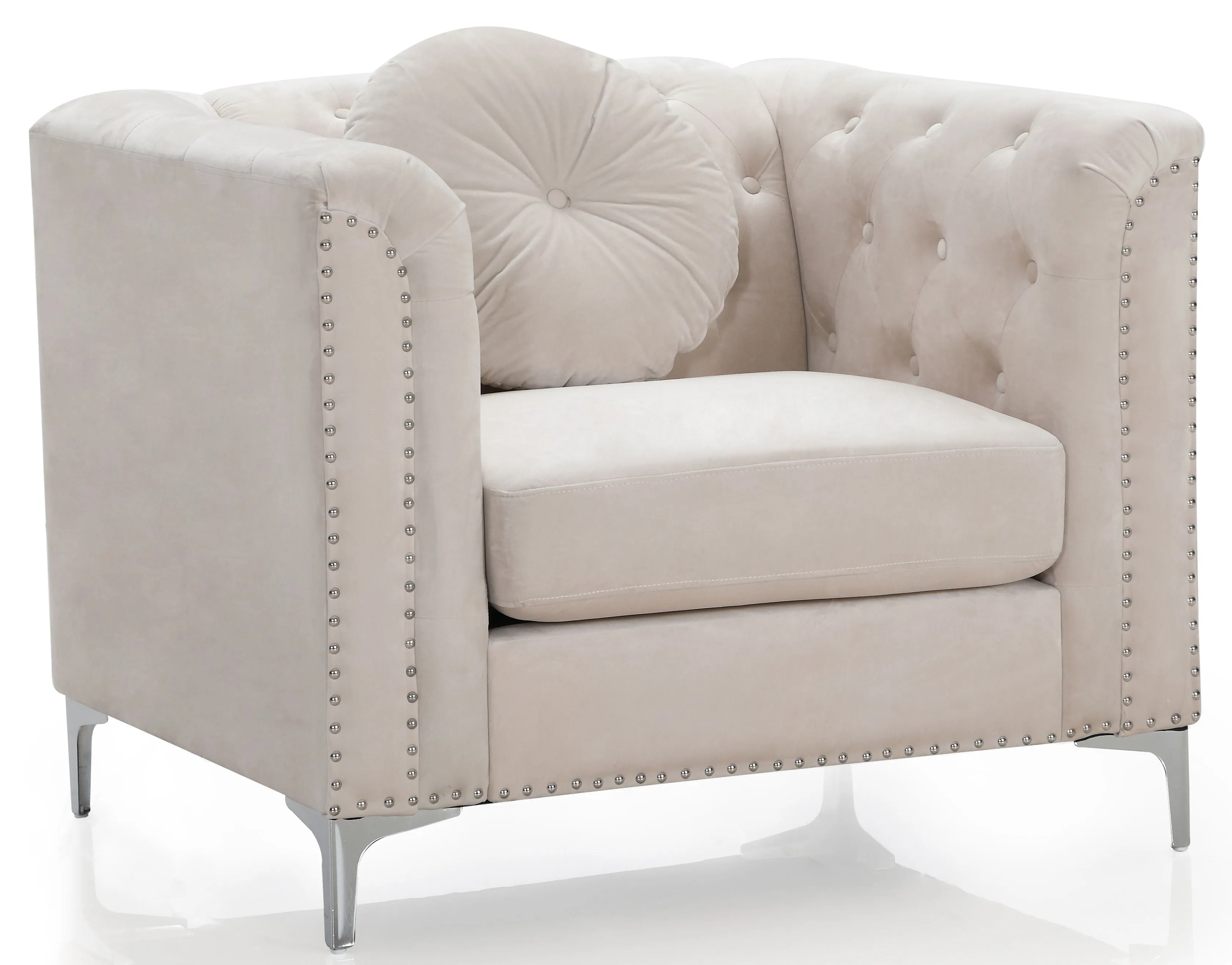 Contemporary Sloped Arm Chair by Couch.com