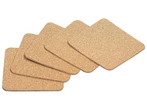 Cork Coaster 5P Rectangle