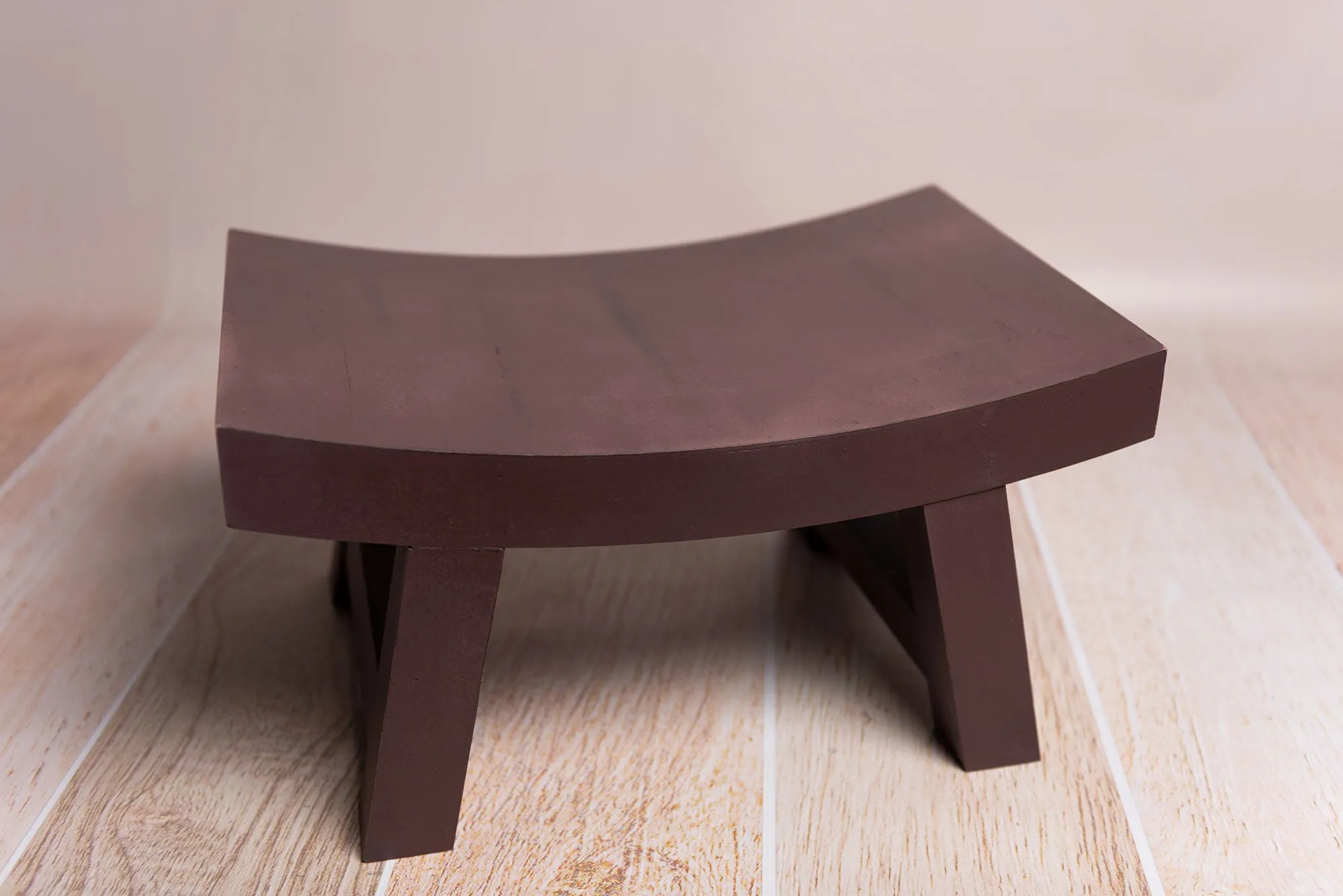 Curved Vintage Bench - Model 2 - Brown