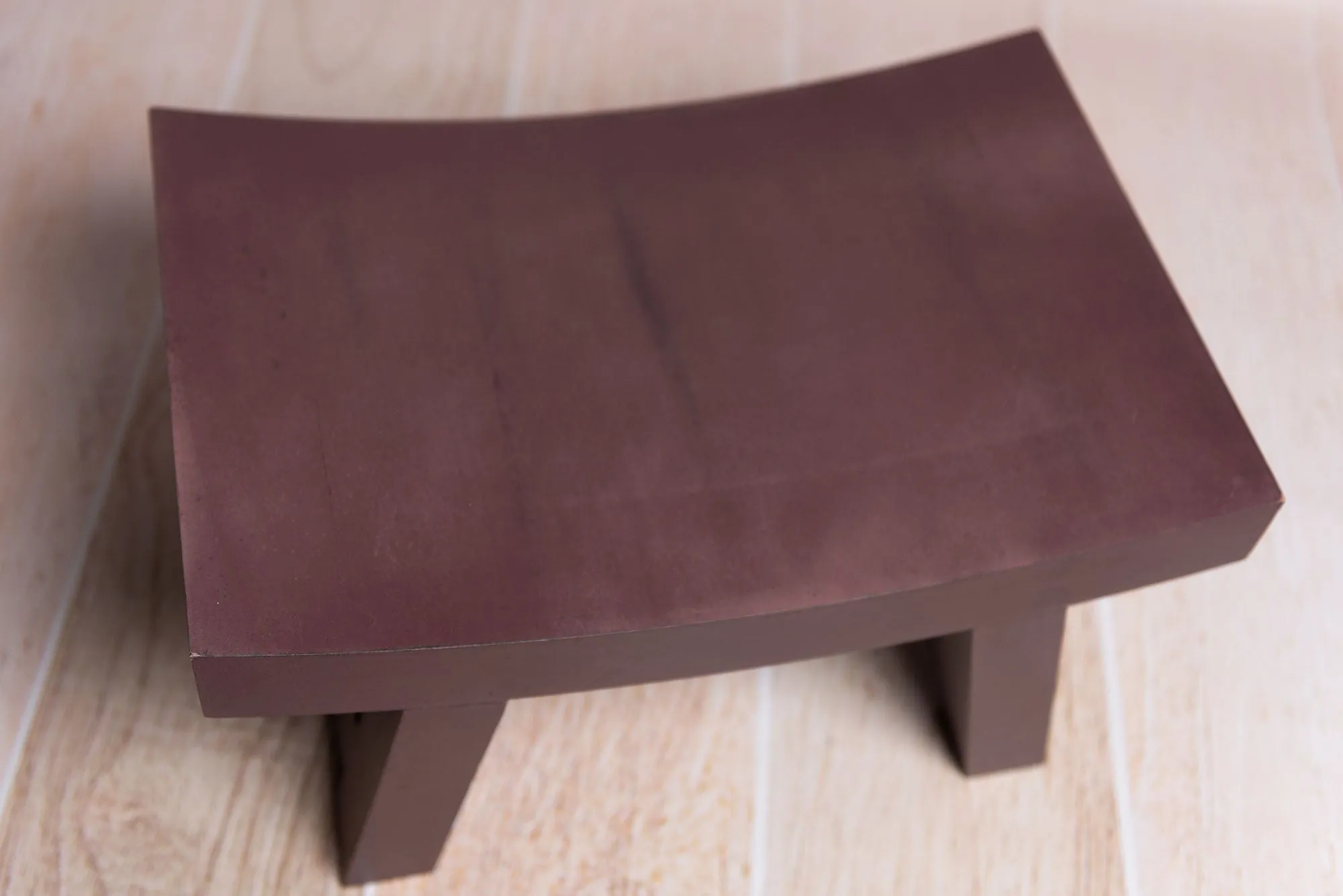 Curved Vintage Bench - Model 2 - Brown