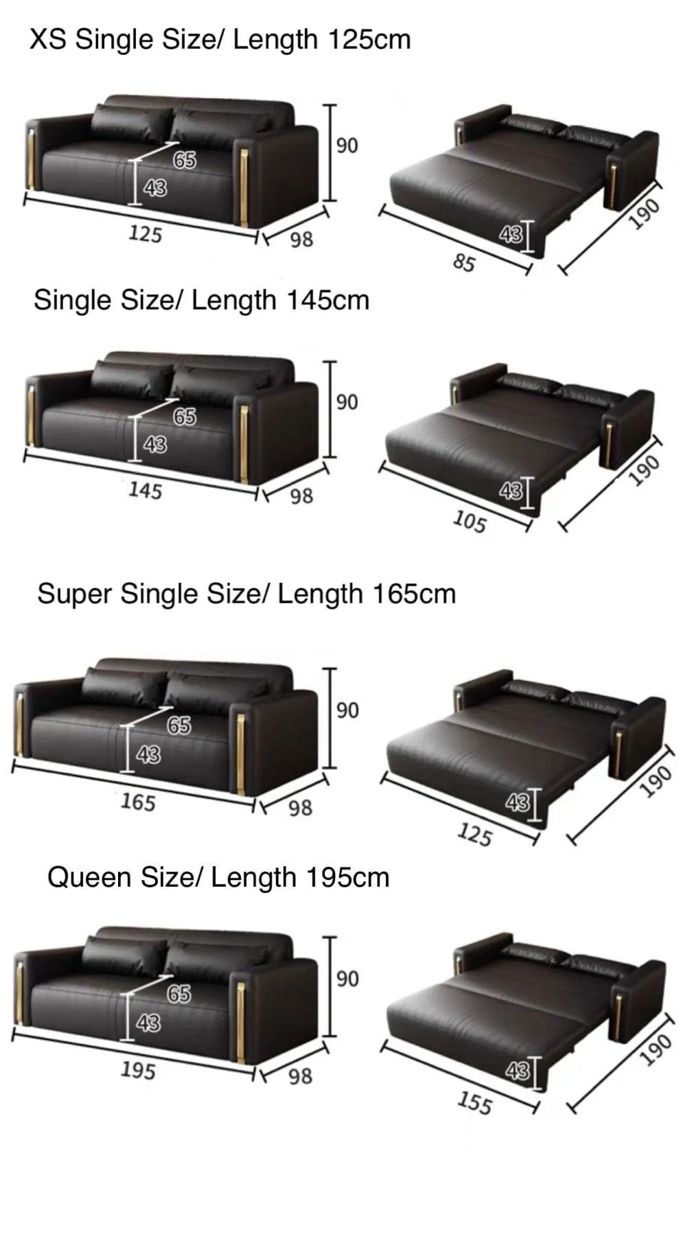 Damien Electric Sofa Bed