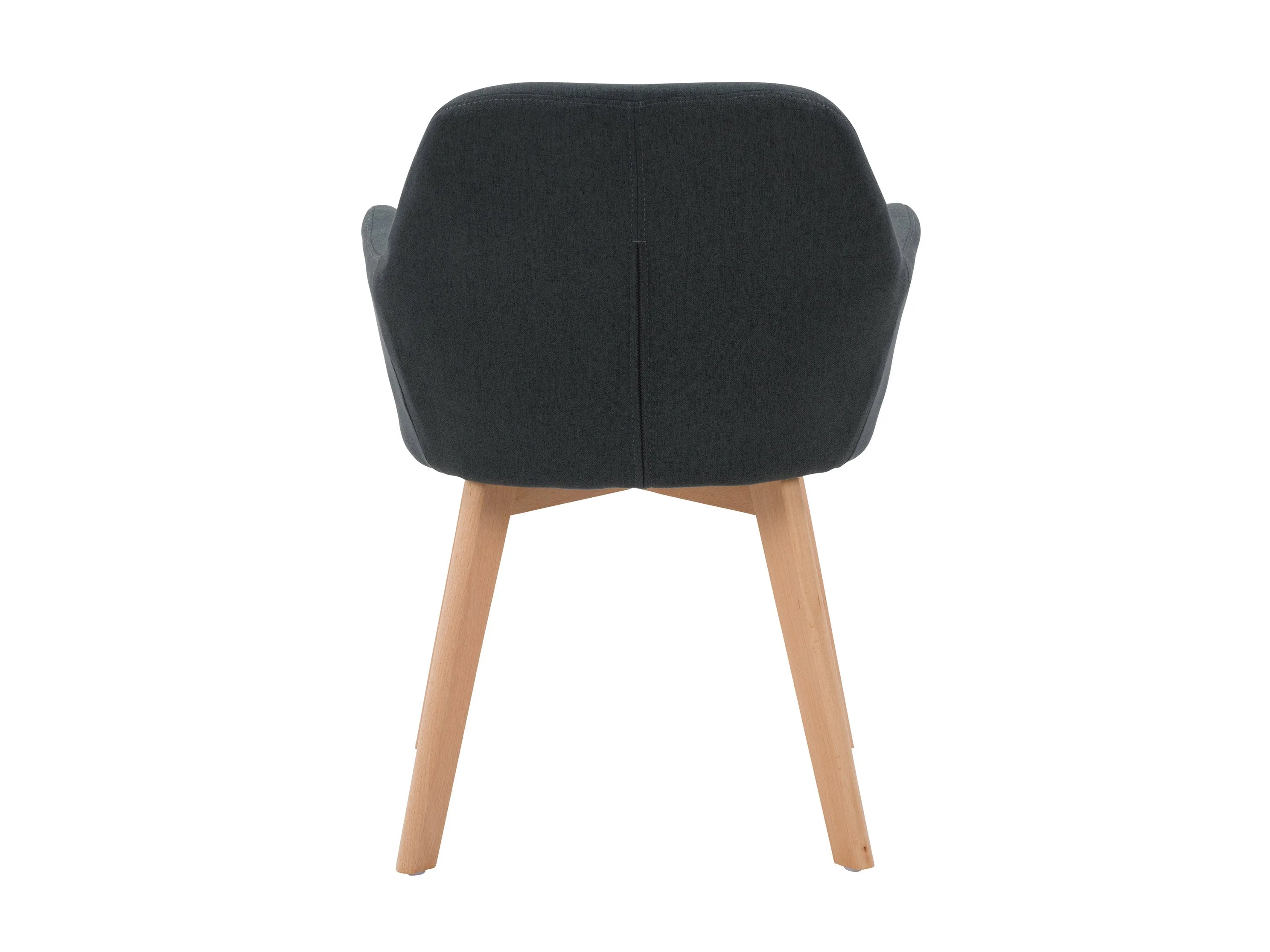 Dark Grey Dining Chairs, Set of 2