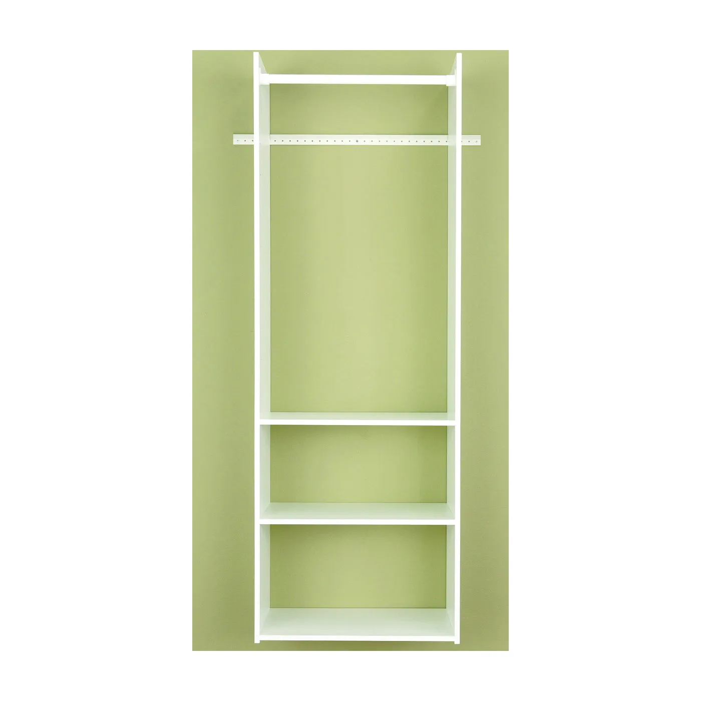 Easy Track RV1472 Tower Closet, 5/8 in W, 72 in H, 3-Shelf