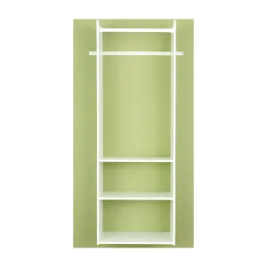 Easy Track RV1472 Tower Closet, 5/8 in W, 72 in H, 3-Shelf