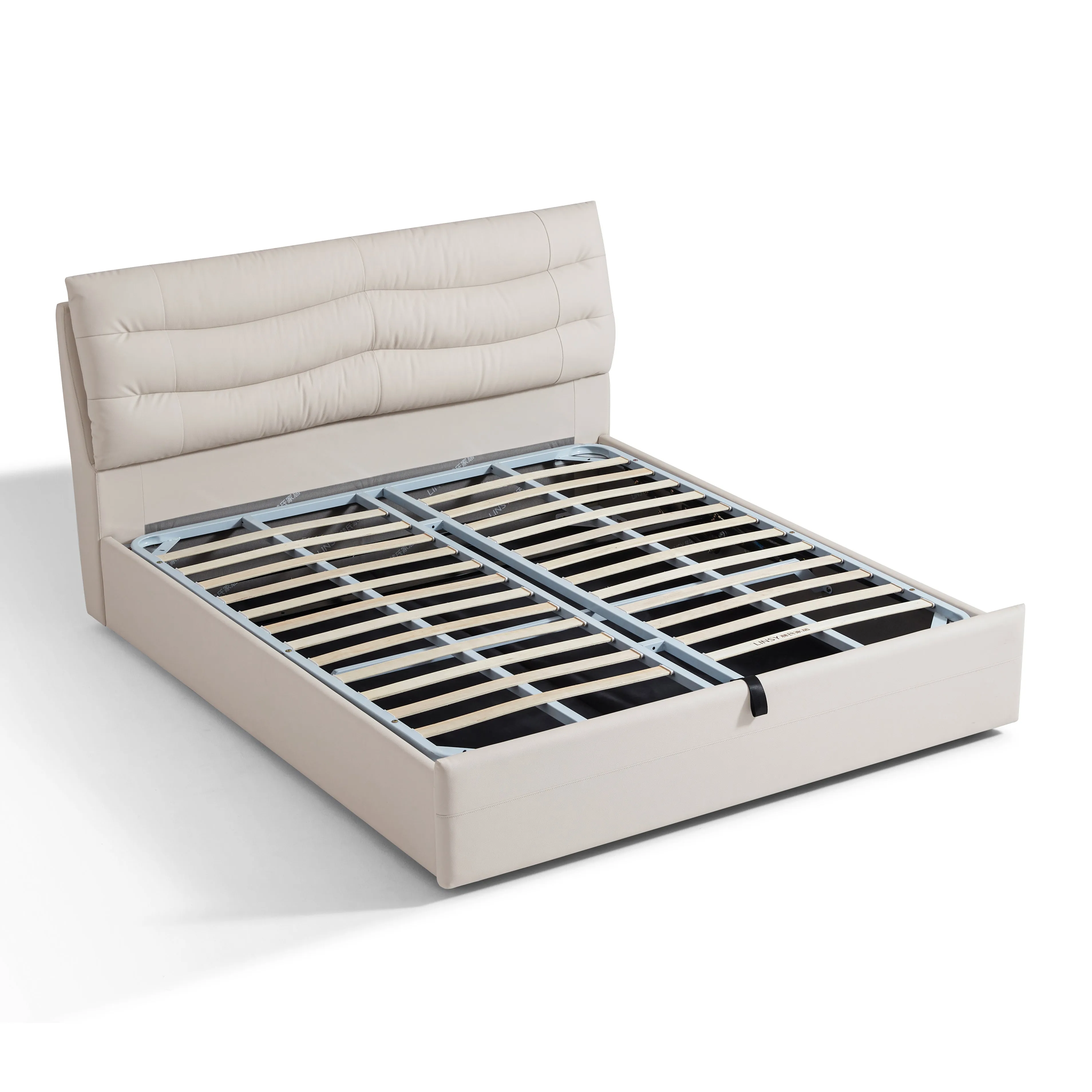 ERYA Leather Lift-up Storage Bed