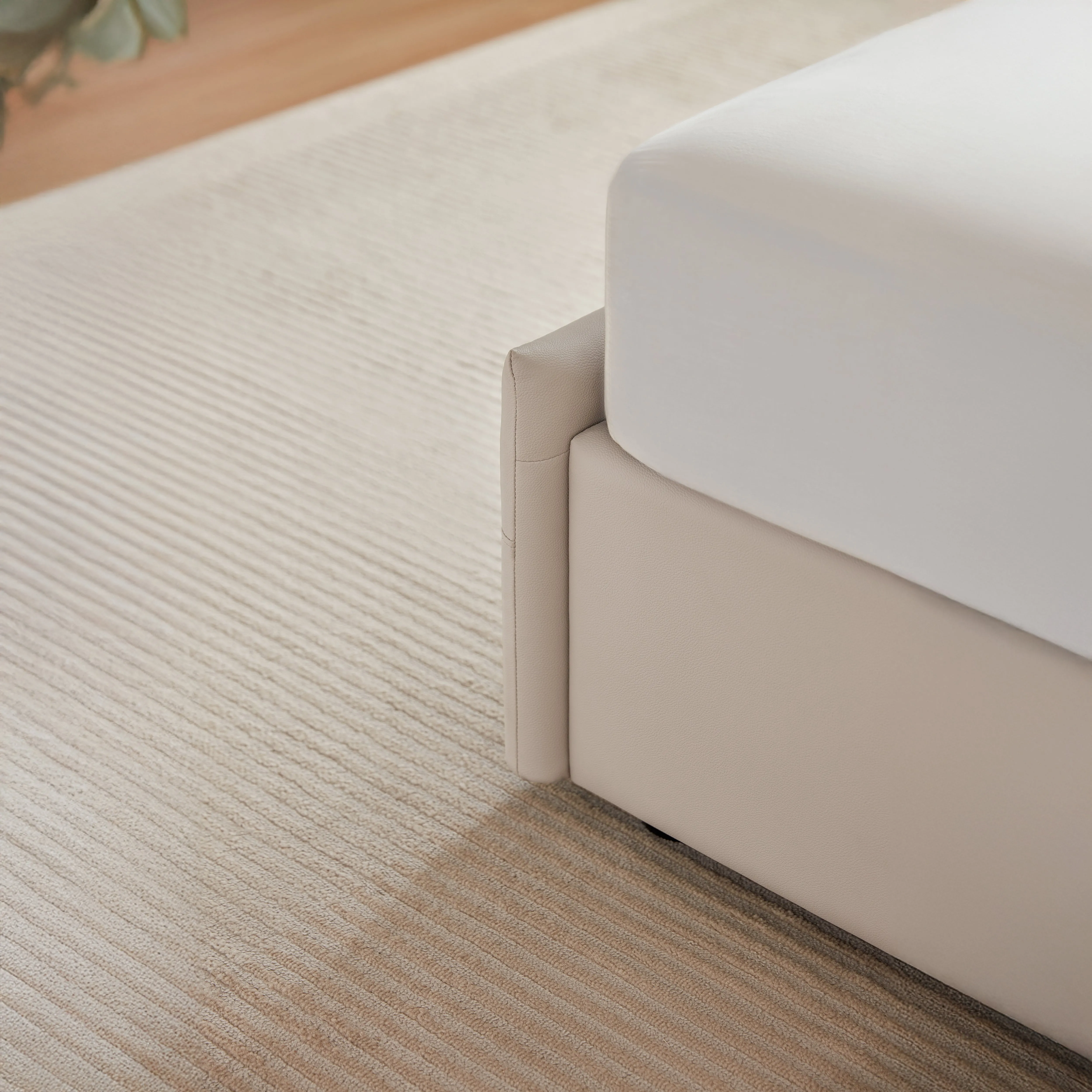 ERYA Leather Lift-up Storage Bed