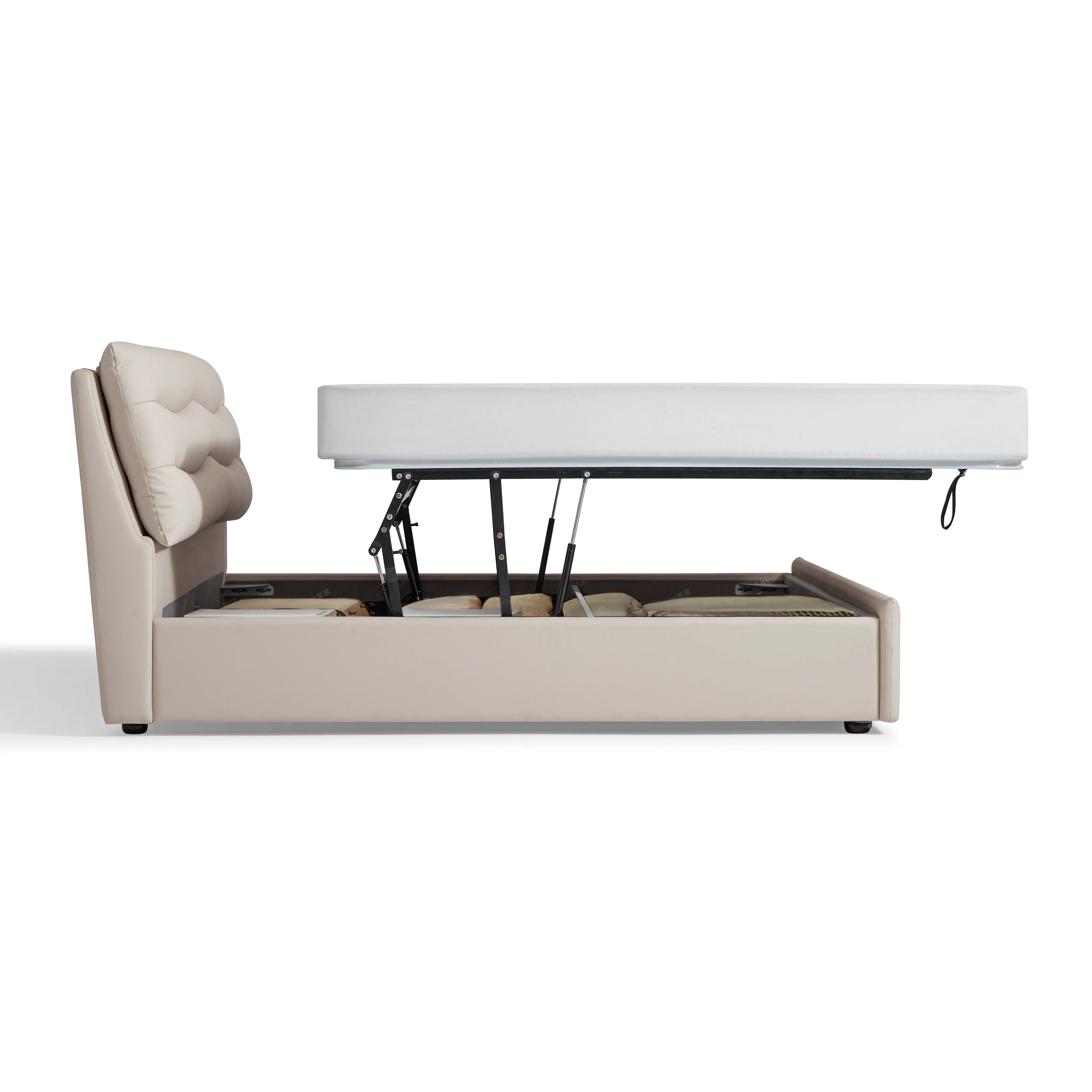 ERYA Leather Lift-up Storage Bed