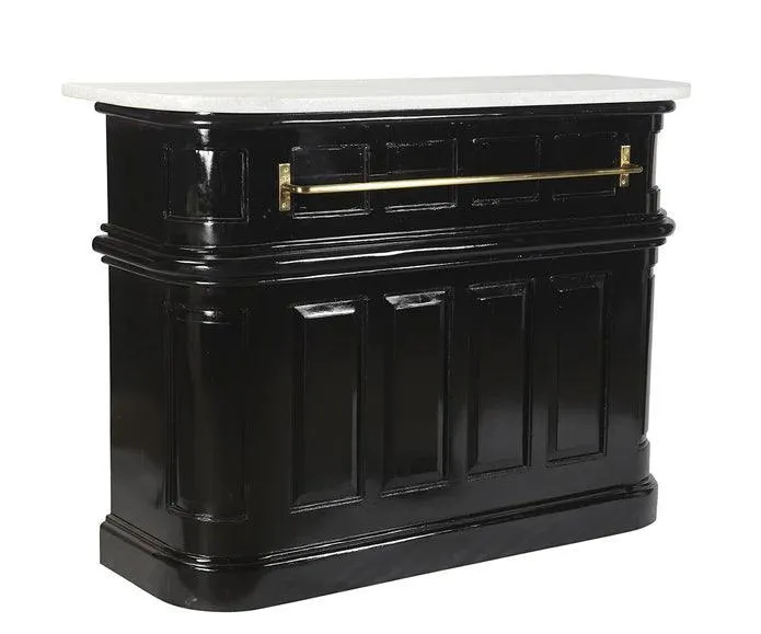 Euro Inspired Black Pub Bar