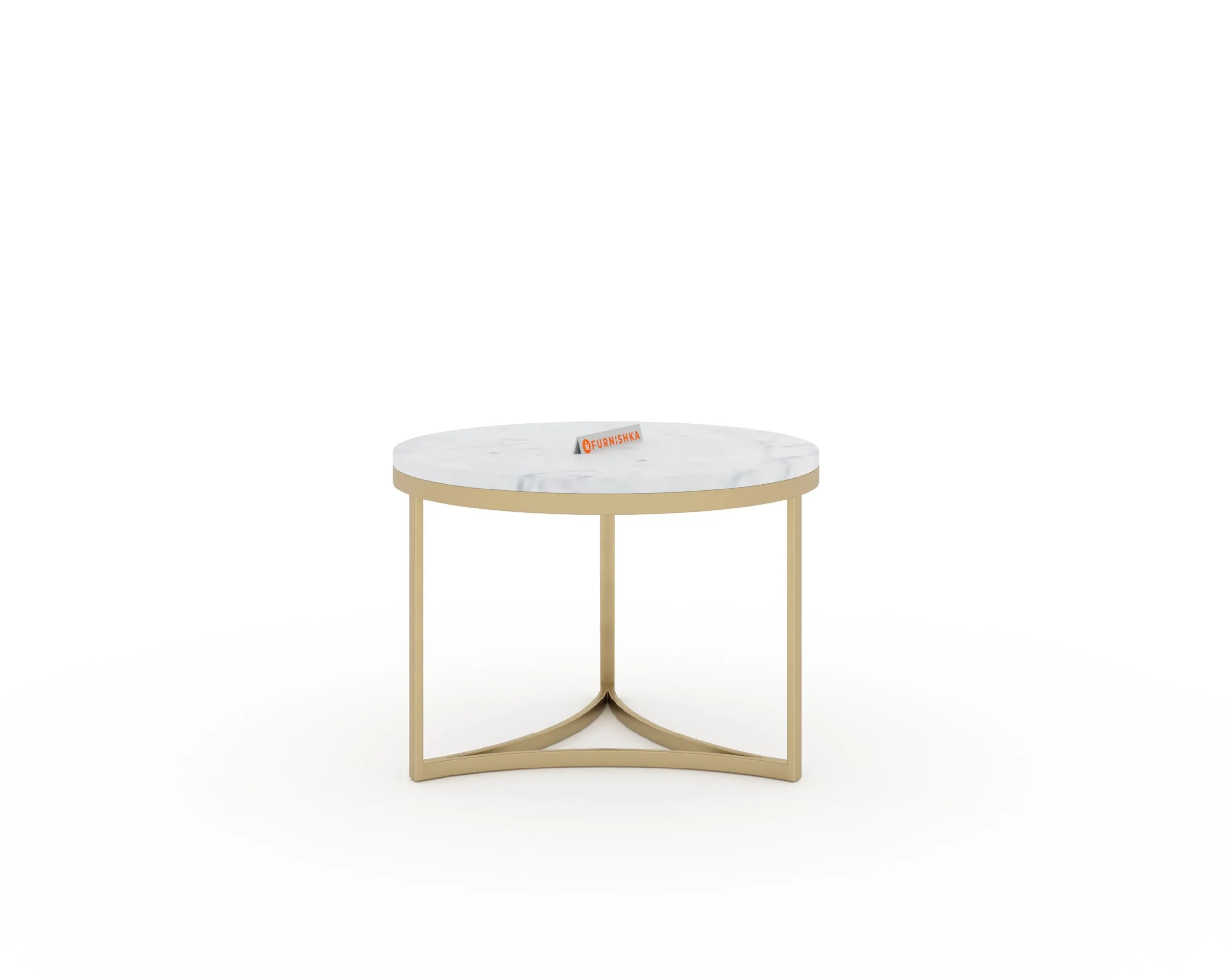 Evara Nesting Coffee Table Set of 2 In Gold Finish