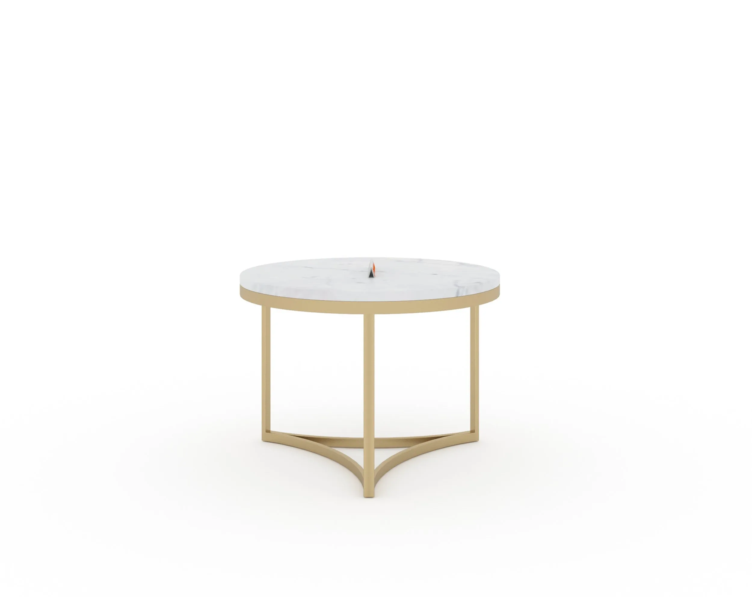 Evara Nesting Coffee Table Set of 2 In Gold Finish