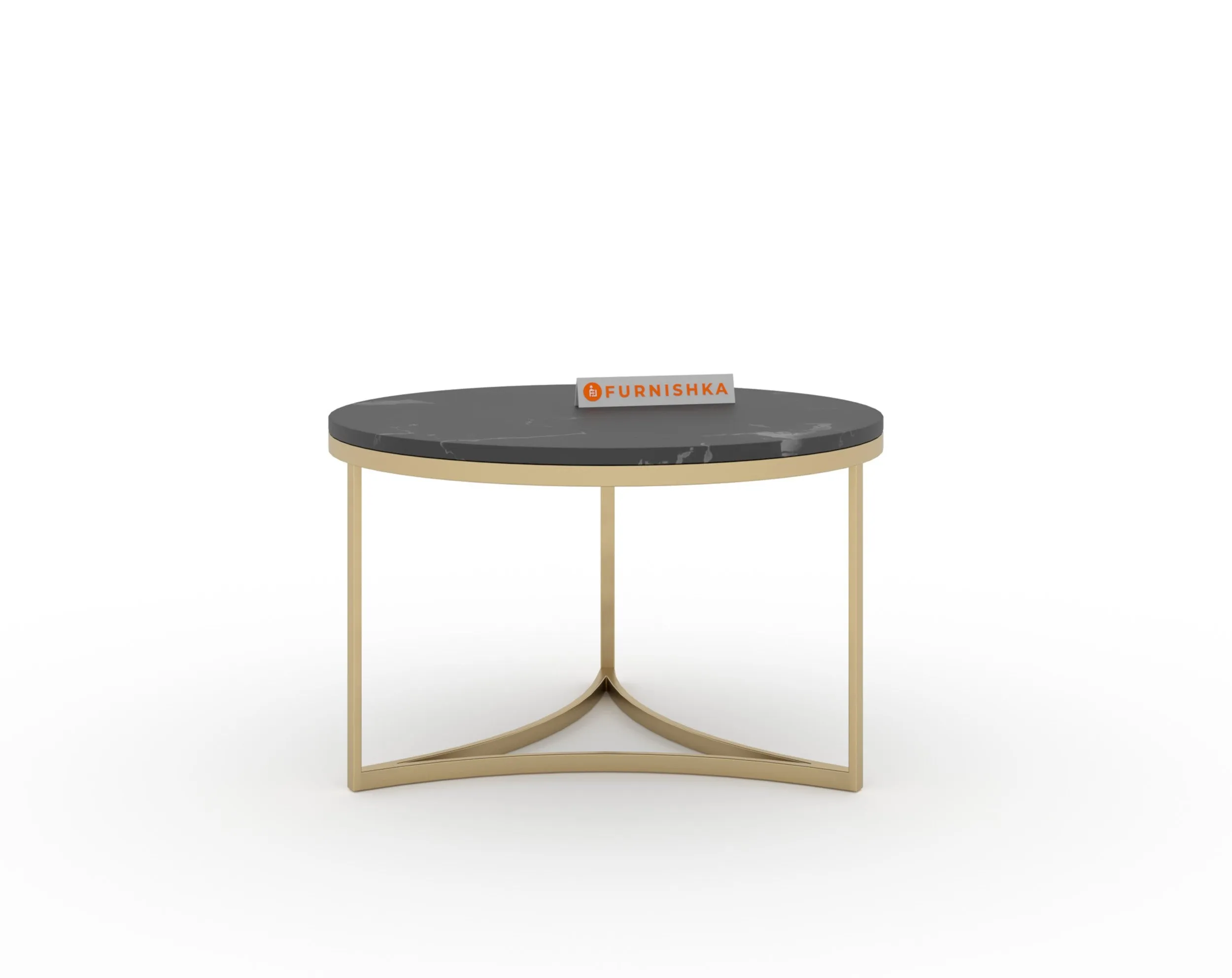Evara Nesting Coffee Table Set of 2 In Gold Finish