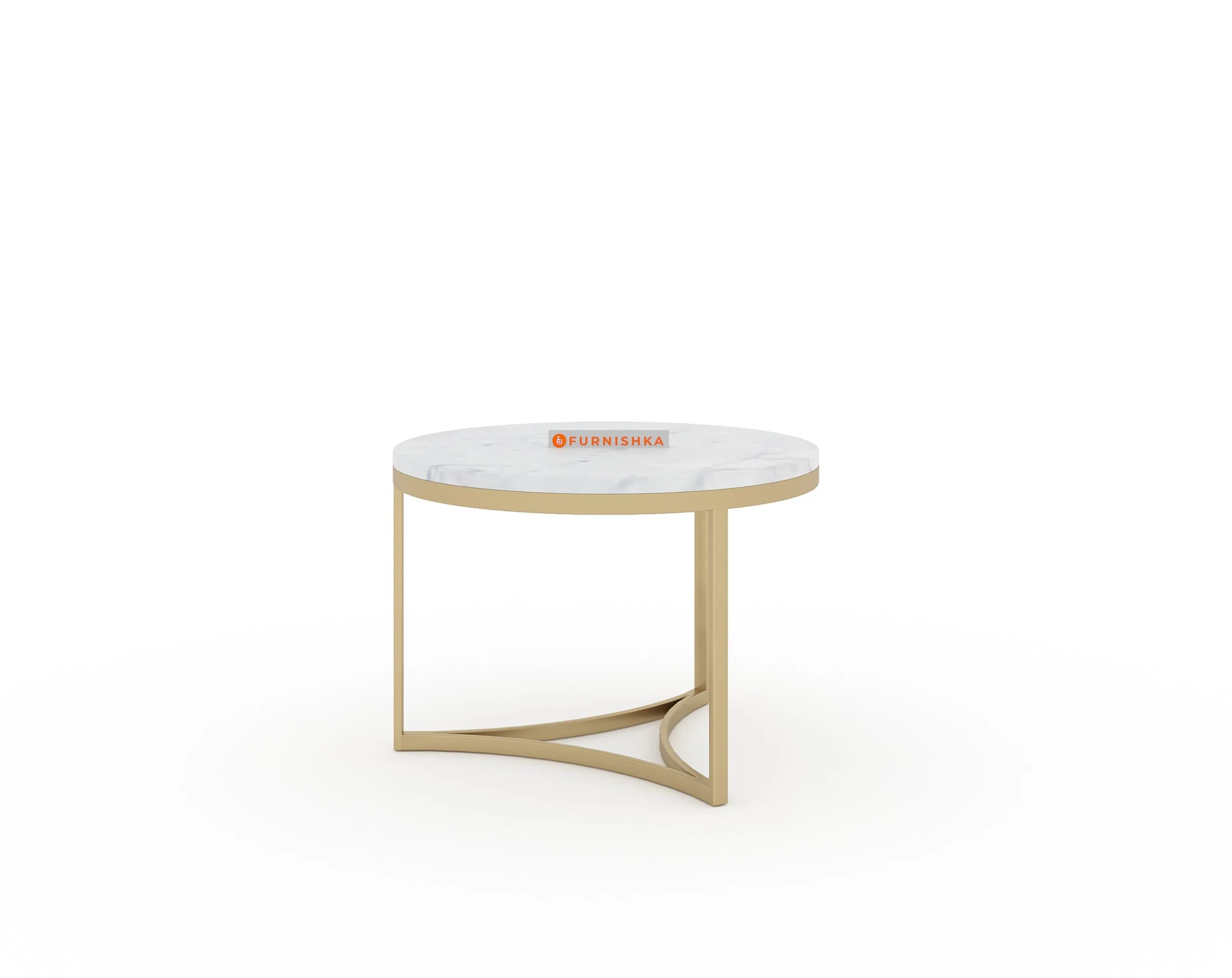 Evara Nesting Coffee Table Set of 2 In Gold Finish