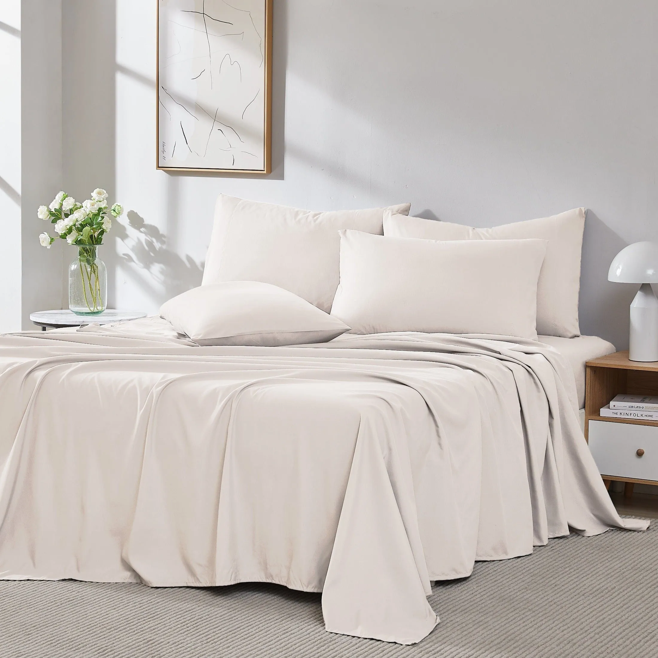 Everyday Essentials 6-Piece Sheet Set in Neutrals
