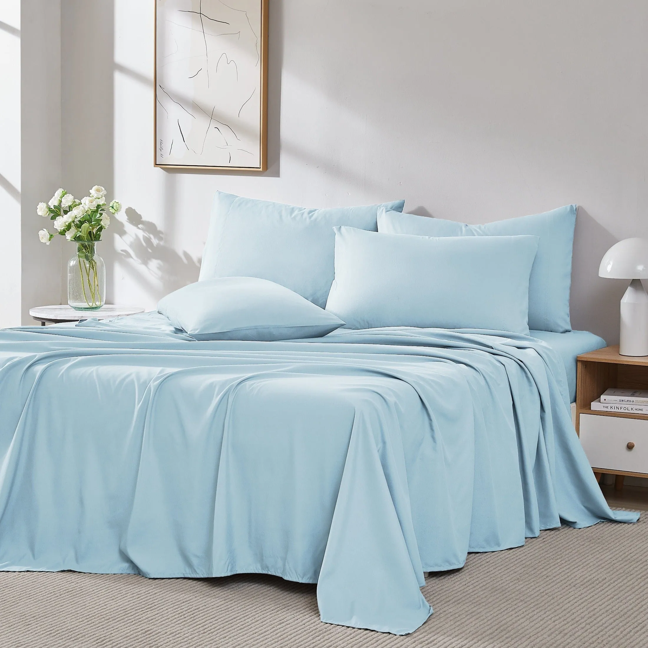 Everyday Essentials 6-Piece Sheet Set in Pastels