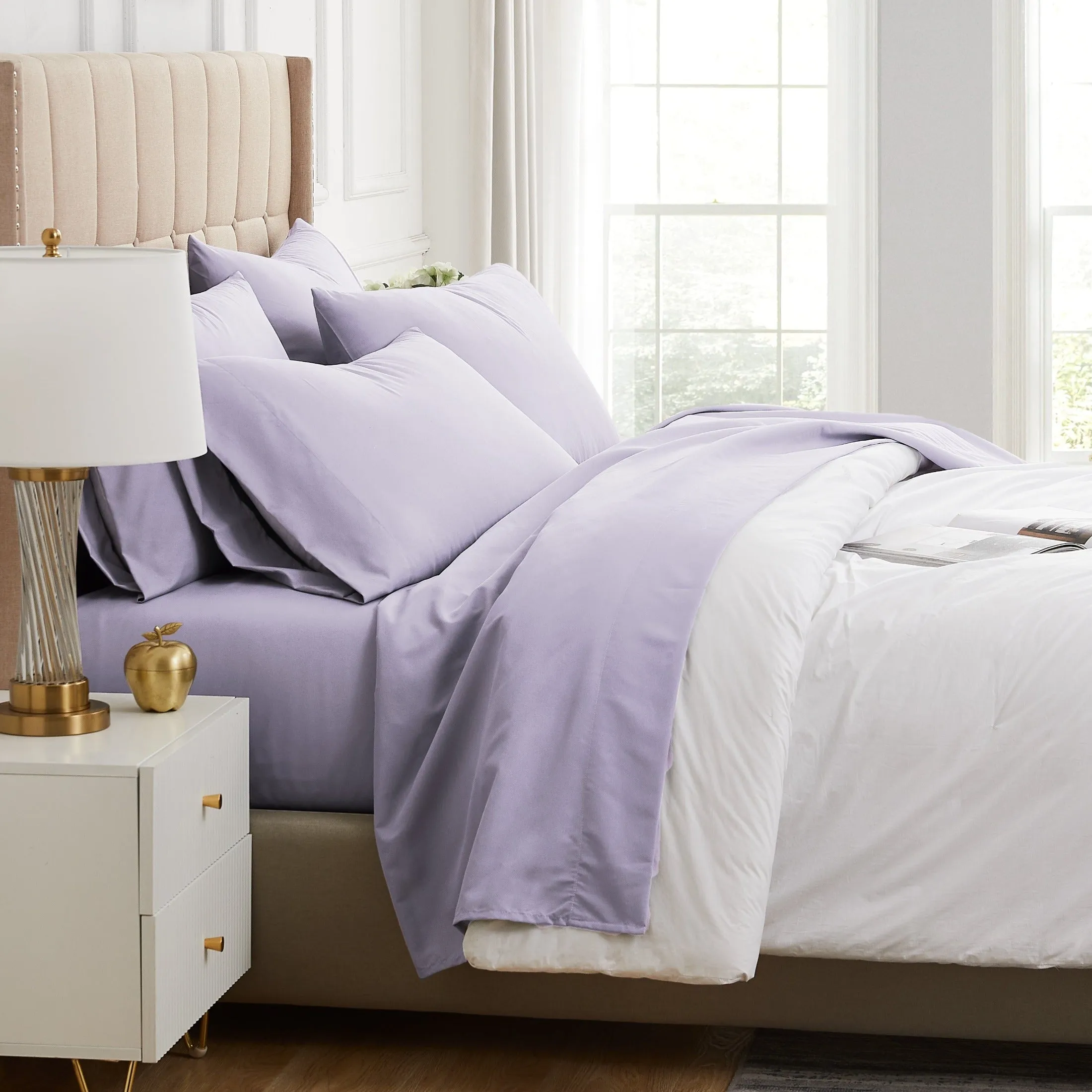 Everyday Essentials 6-Piece Sheet Set in Pastels