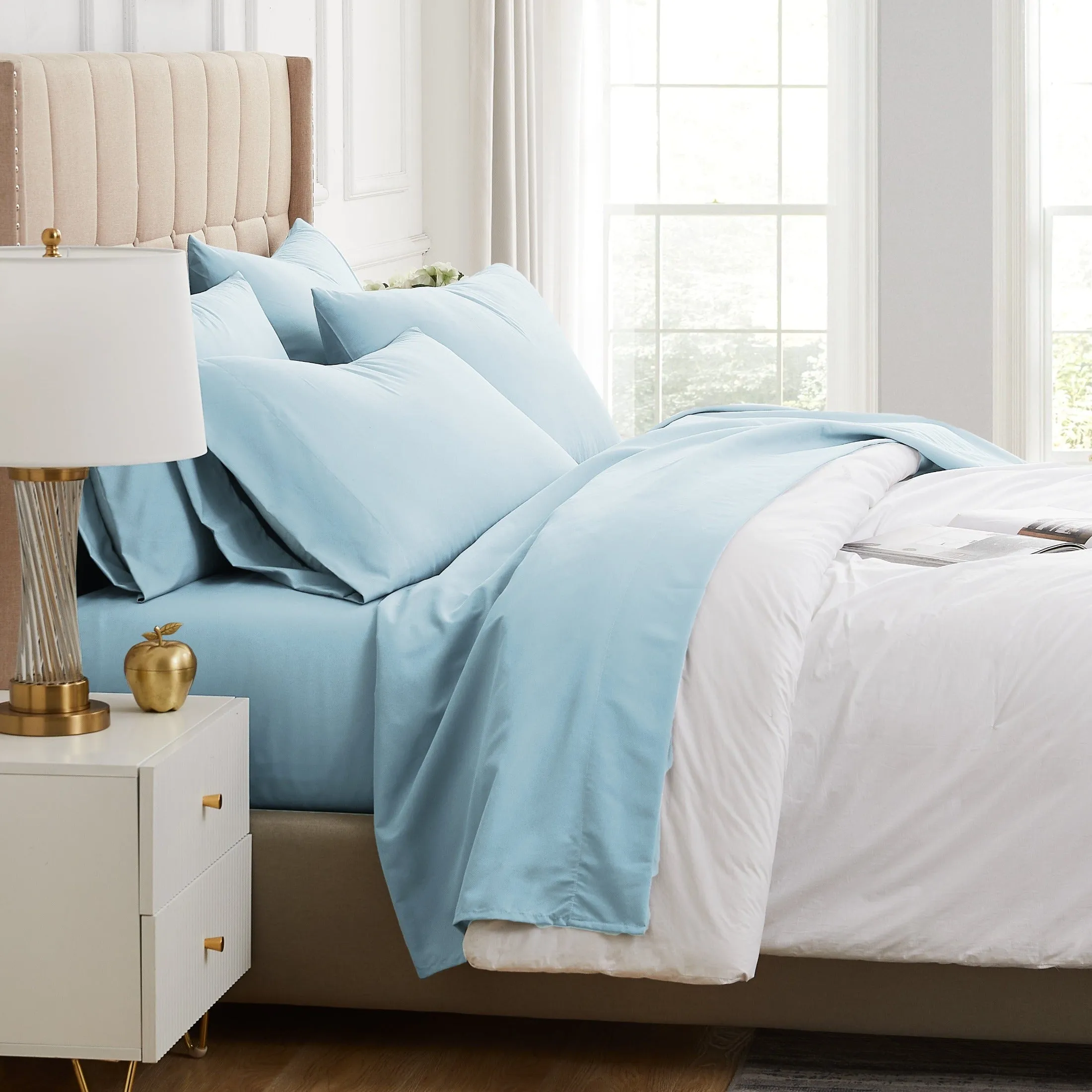 Everyday Essentials 6-Piece Sheet Set in Pastels