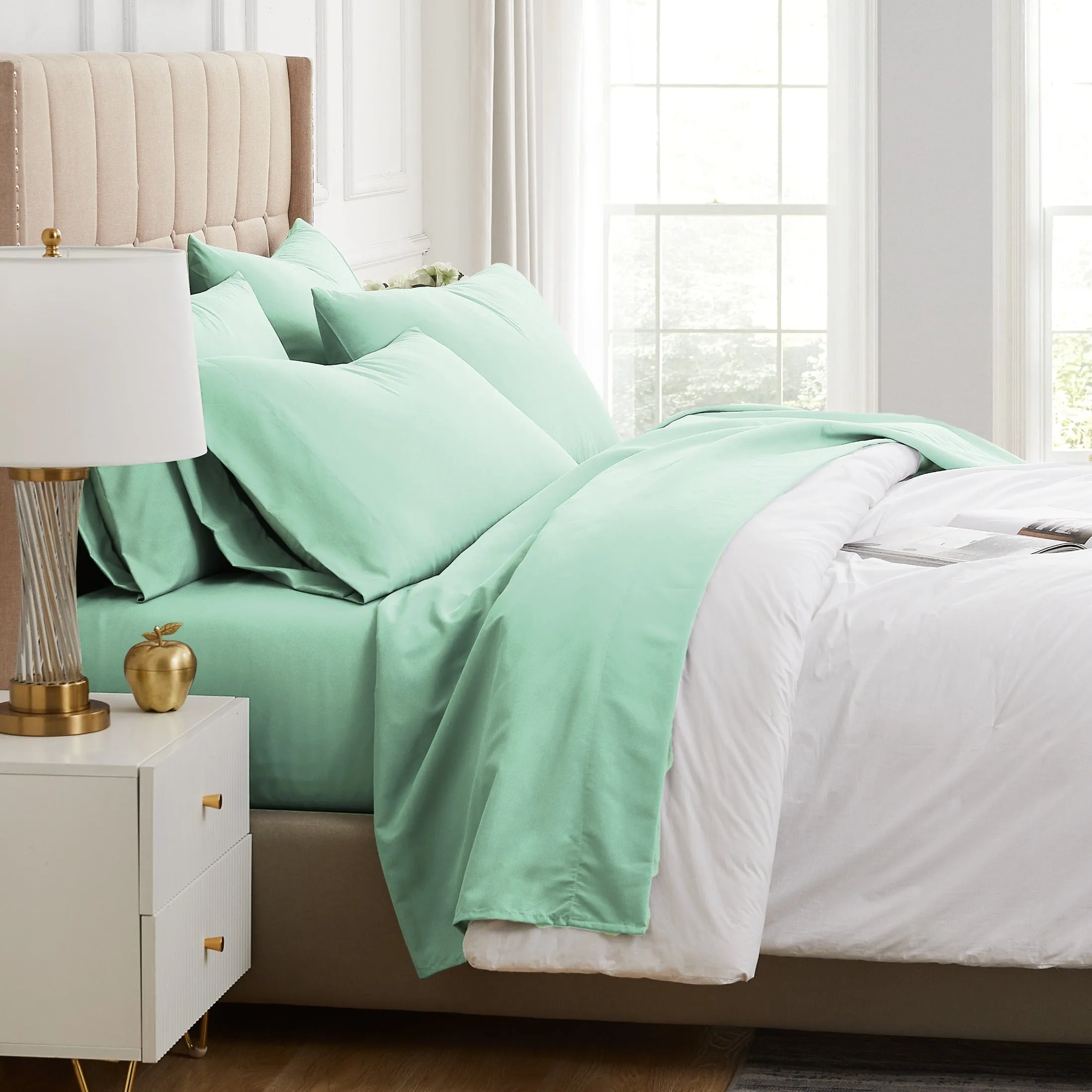 Everyday Essentials 6-Piece Sheet Set in Pastels