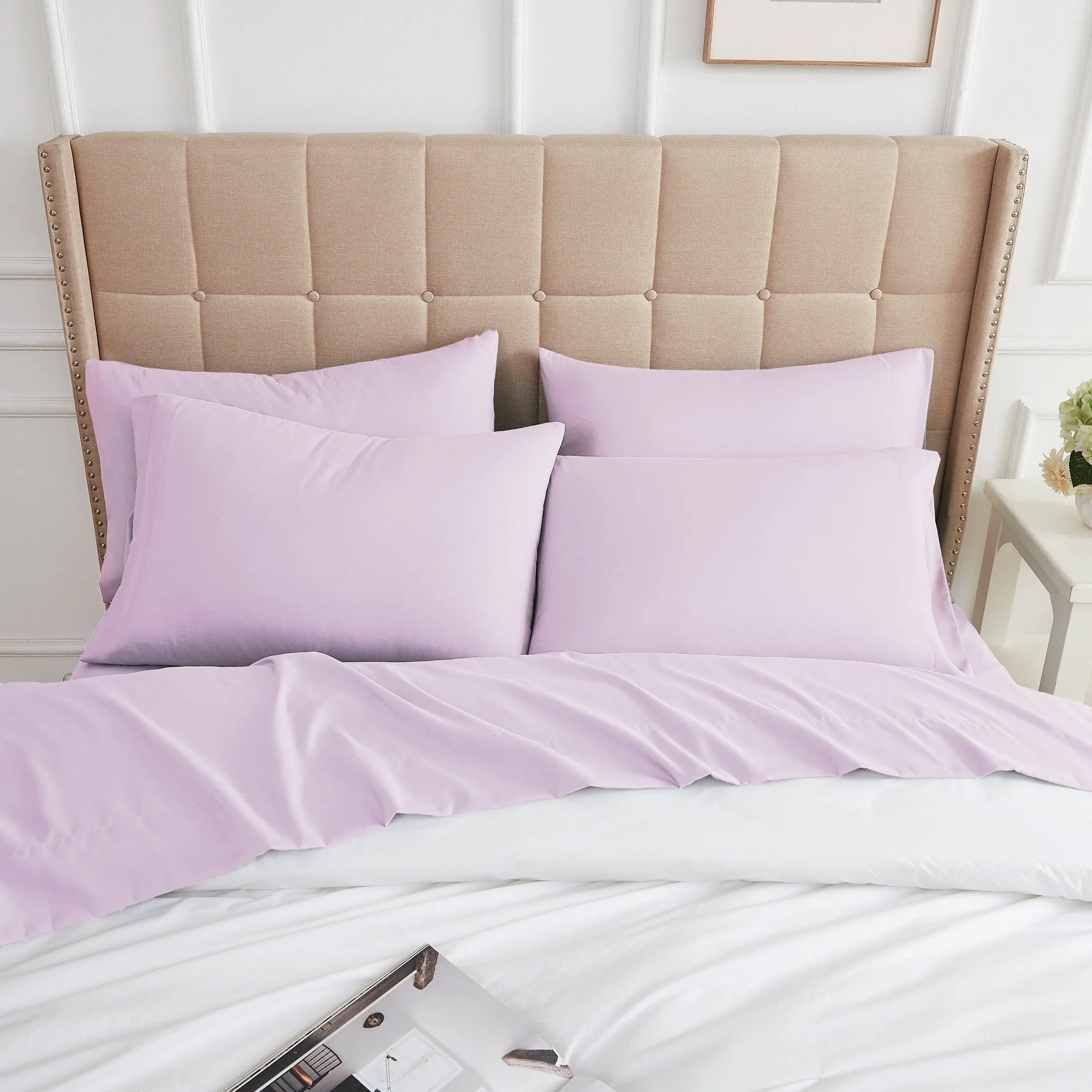 Everyday Essentials 6-Piece Sheet Set in Pastels