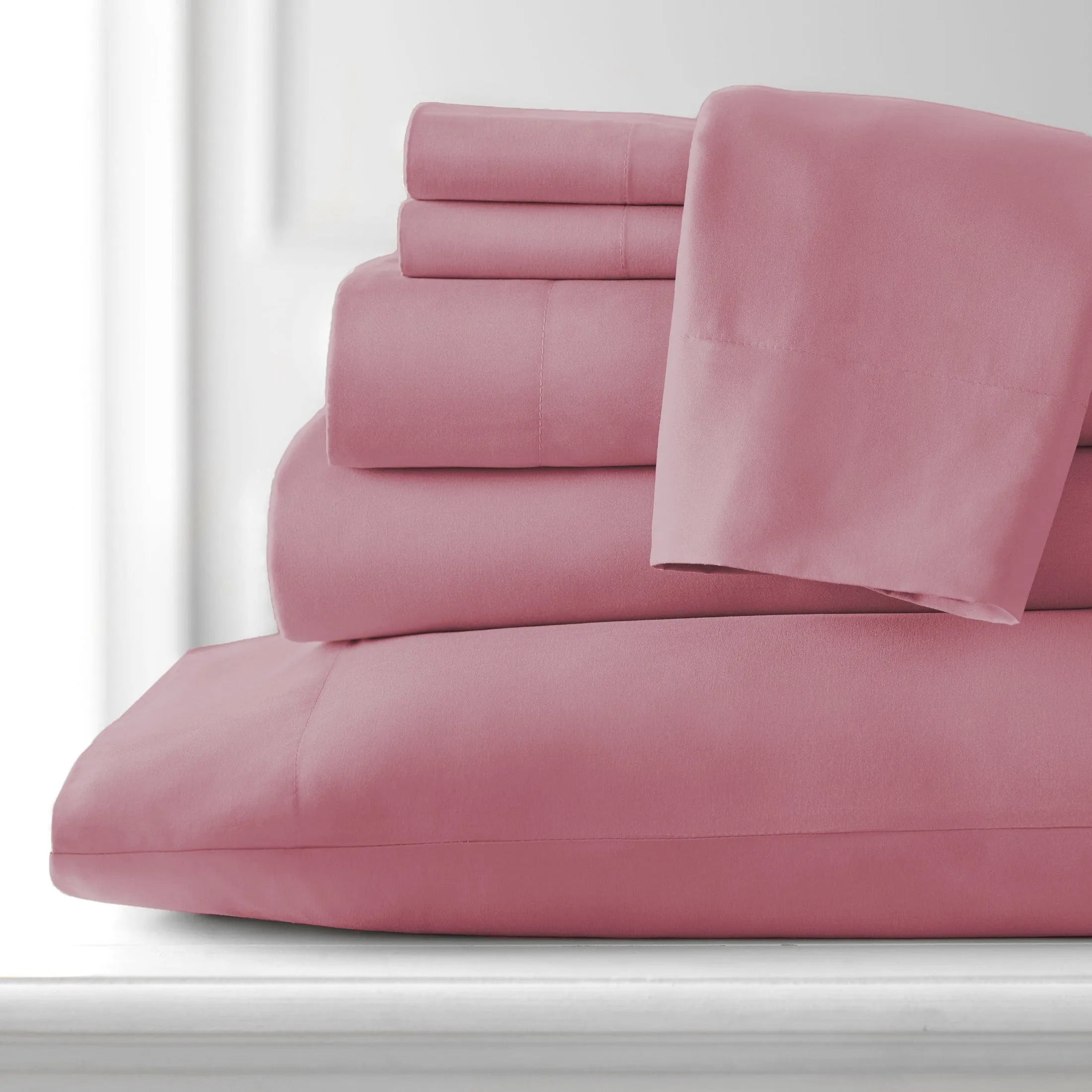 Everyday Essentials 6-Piece Sheet Set in Pastels