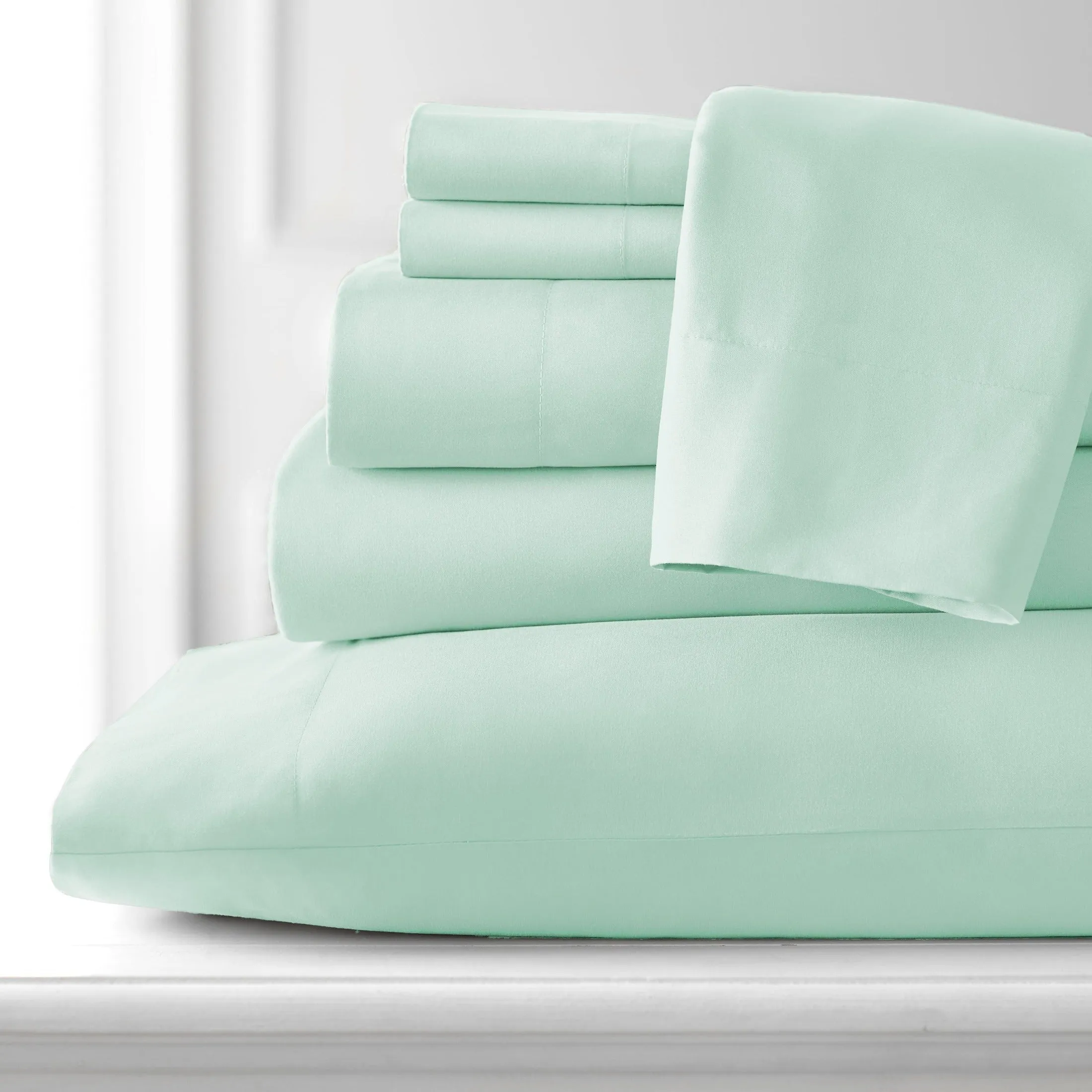 Everyday Essentials 6-Piece Sheet Set in Pastels