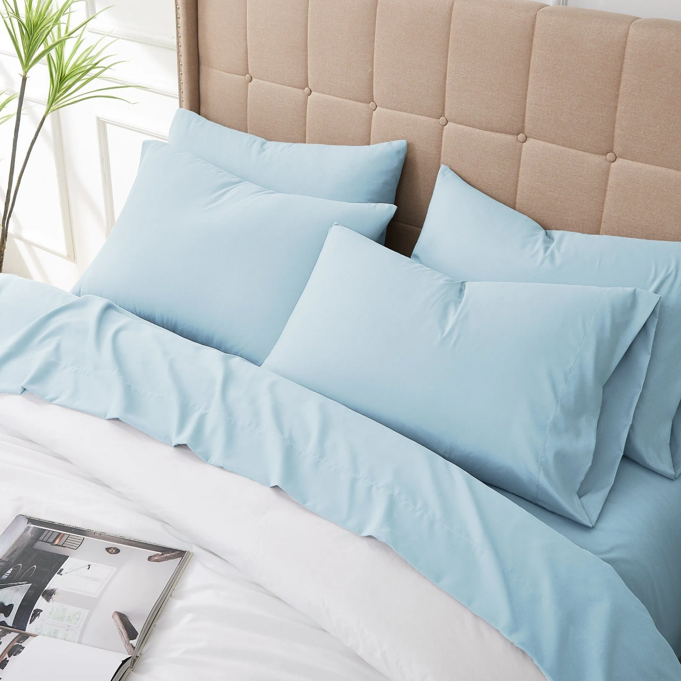 Everyday Essentials 6-Piece Sheet Set in Pastels