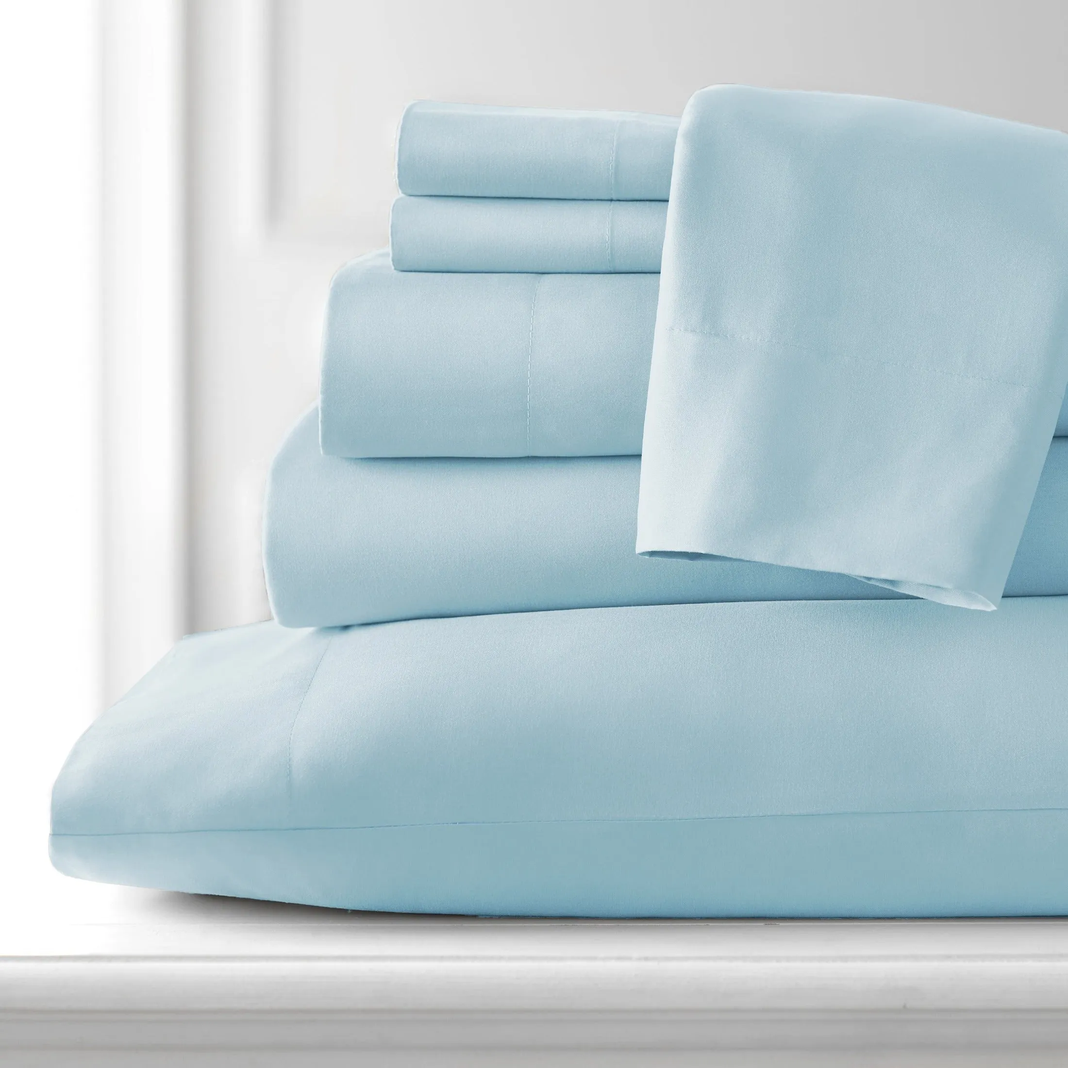 Everyday Essentials 6-Piece Sheet Set in Pastels