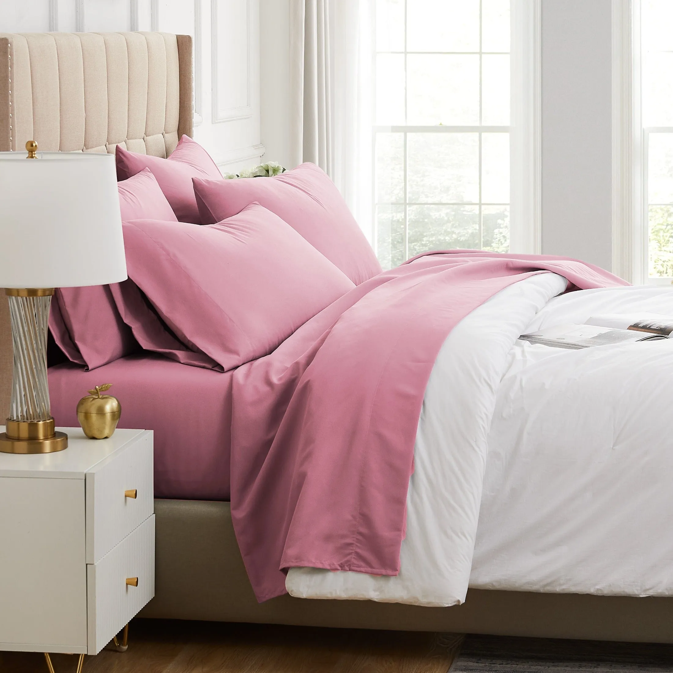 Everyday Essentials 6-Piece Sheet Set in Pastels