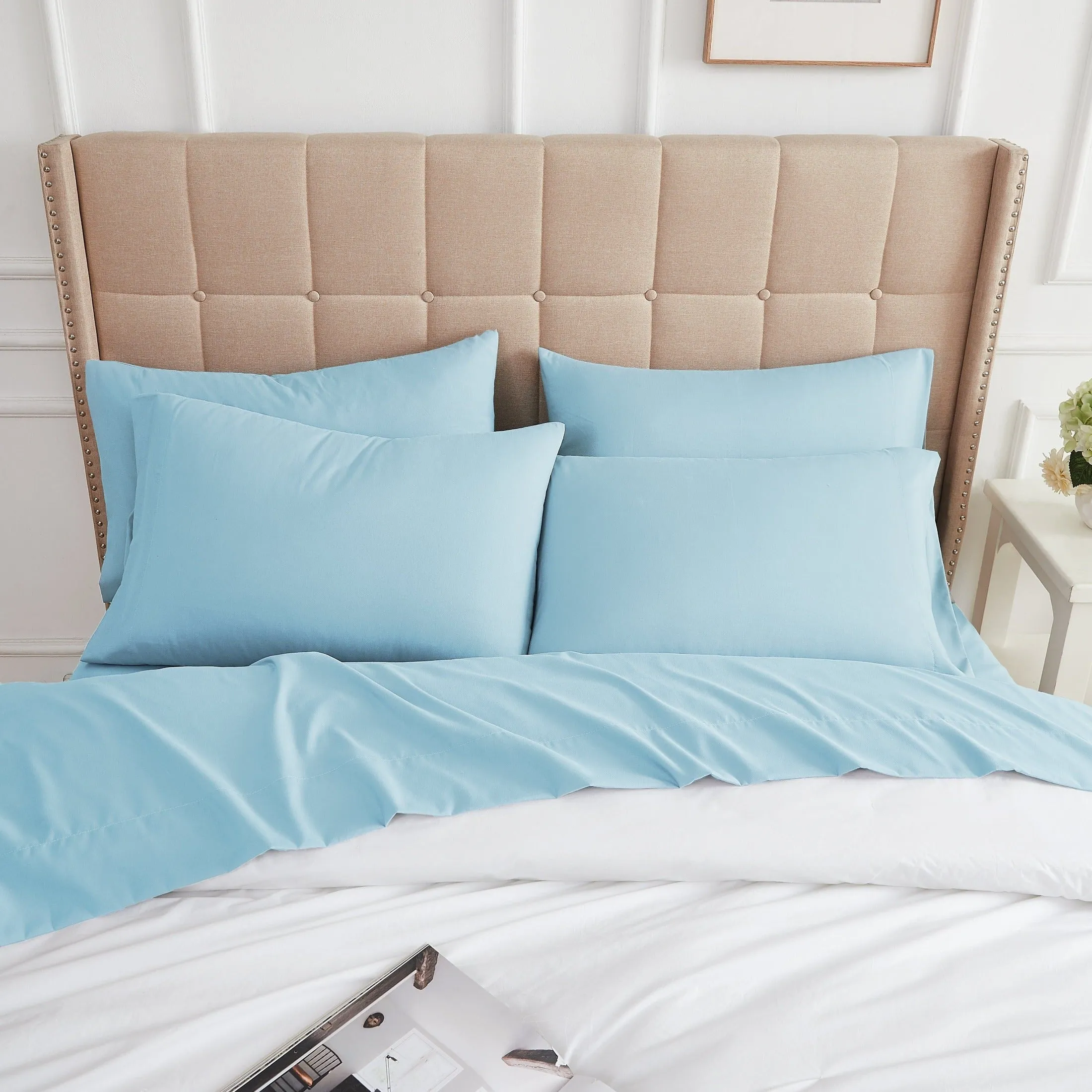 Everyday Essentials 6-Piece Sheet Set in Pastels