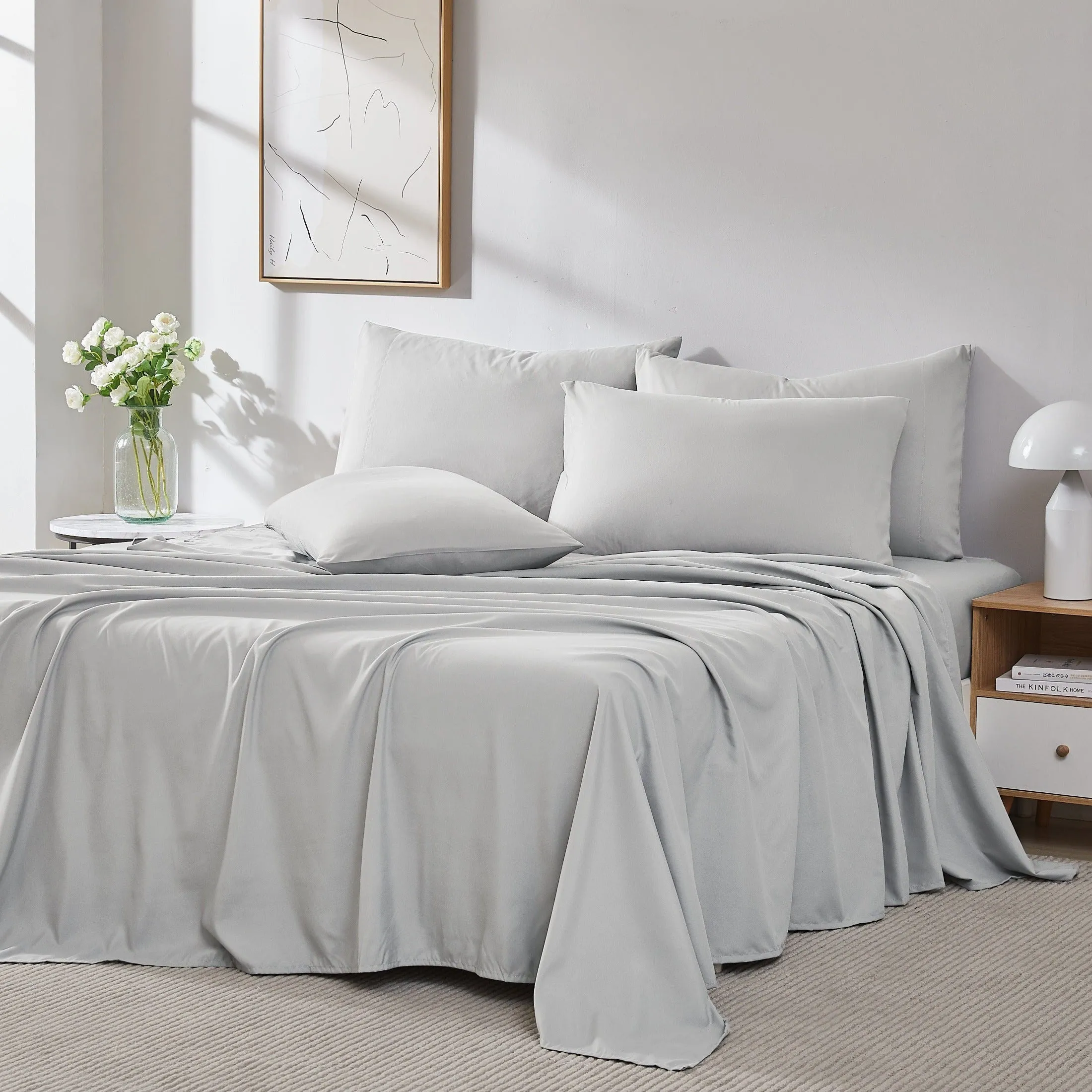 Everyday Essentials 6-Piece Sheet Set in Pastels