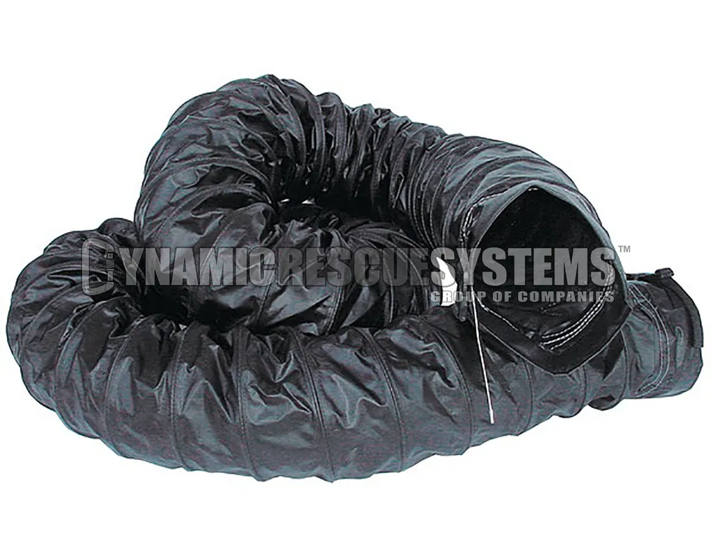 Explosion Proof 8 in. Ducting w/ cuffs, Black - Intrinsic, Air Systems