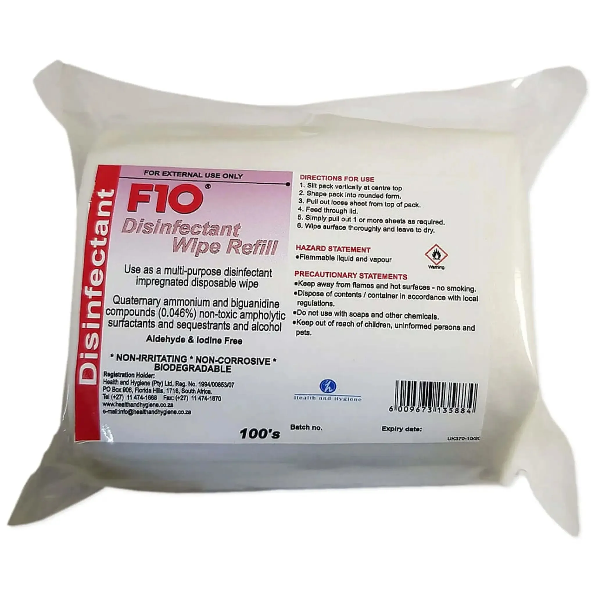 F10 Disinfectant Wipes