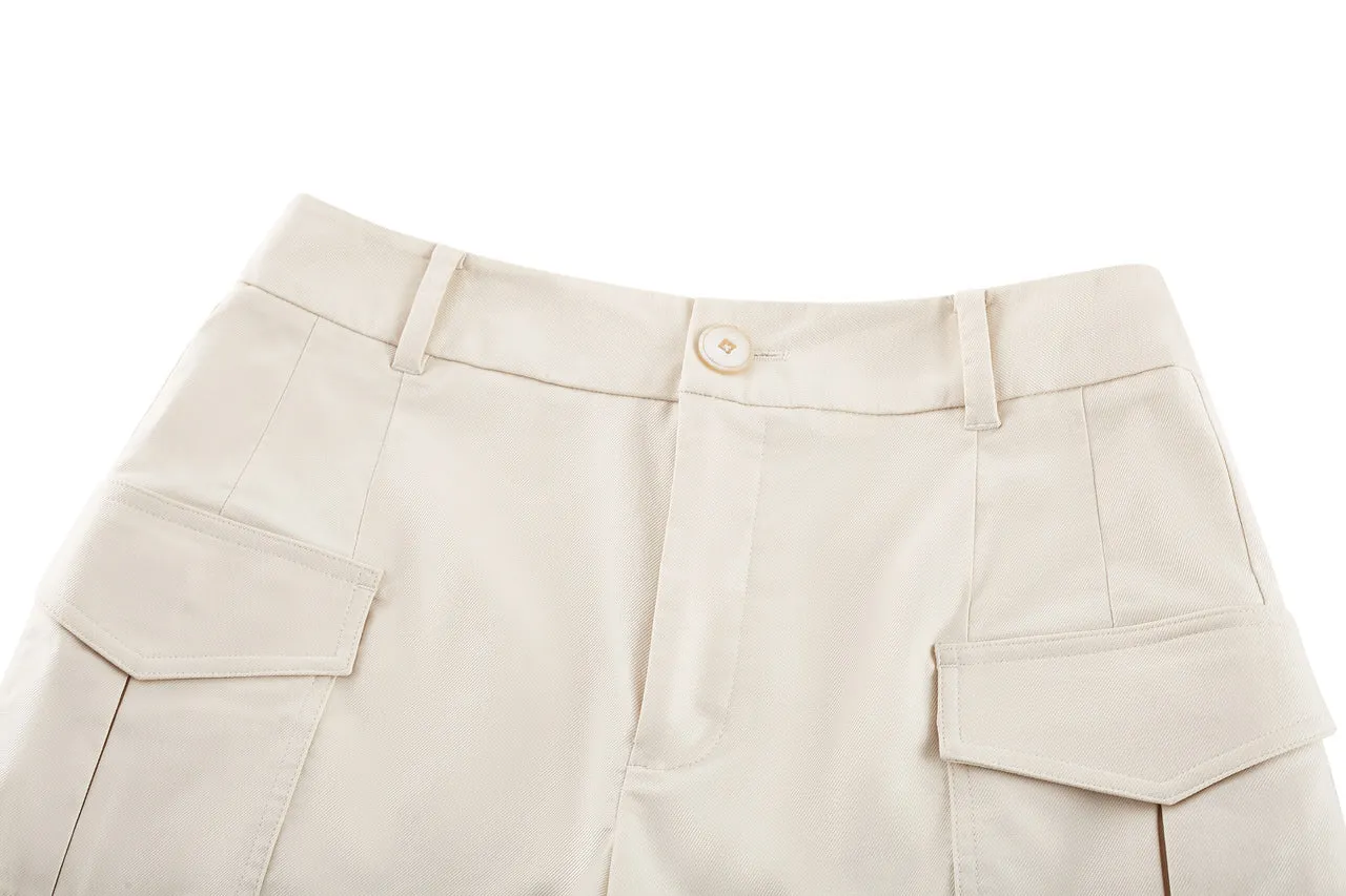 Flap Pocket Cargo Shorts