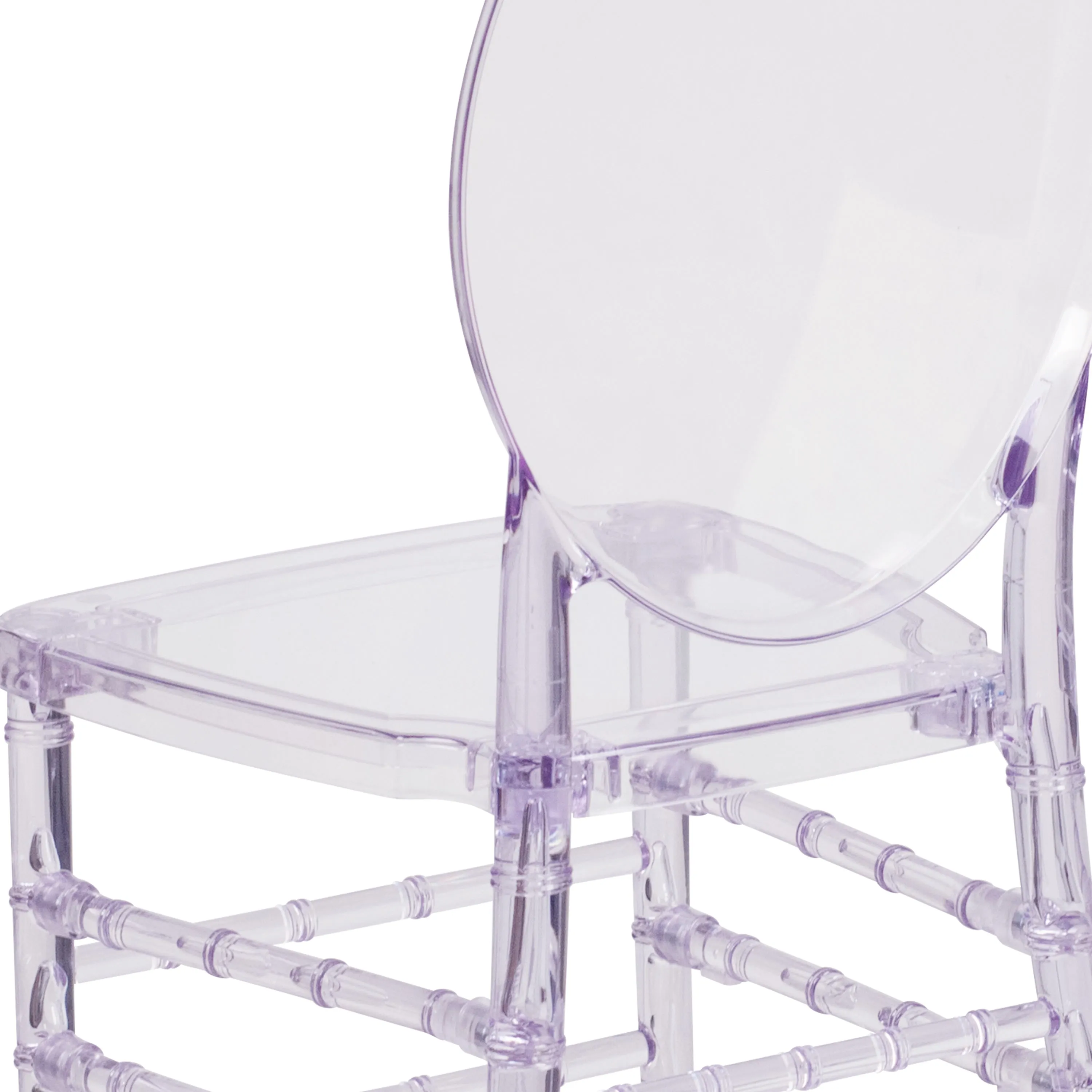 Flash Elegance Stacking Florence Chair with Elongated Oval Back