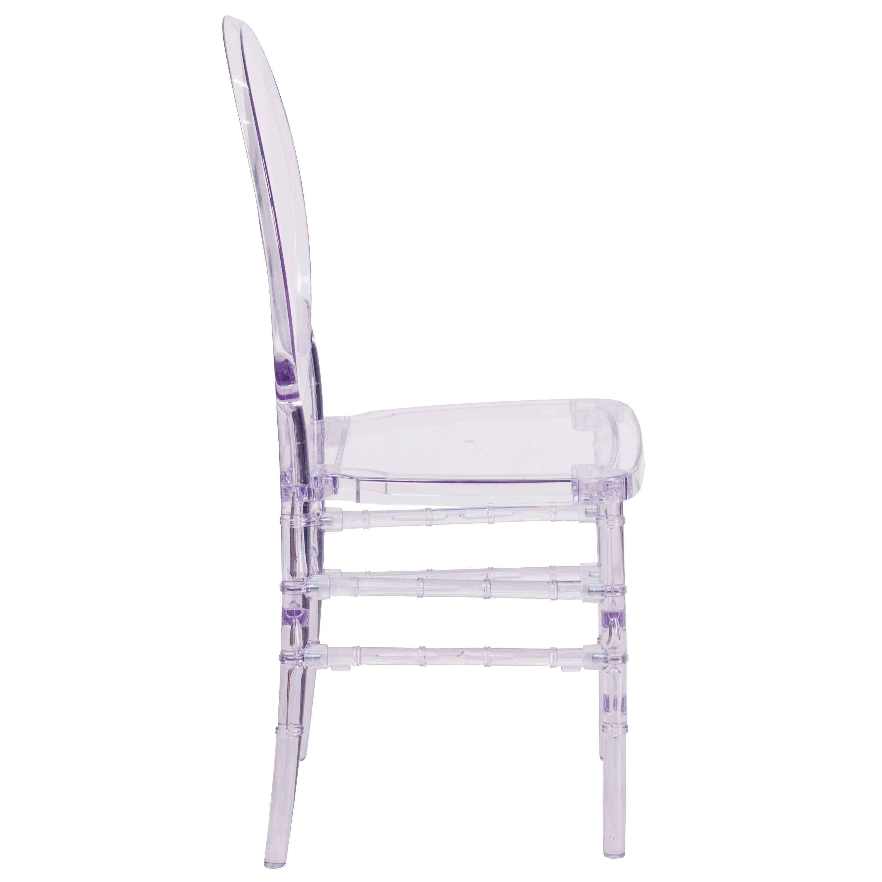 Flash Elegance Stacking Florence Chair with Elongated Oval Back