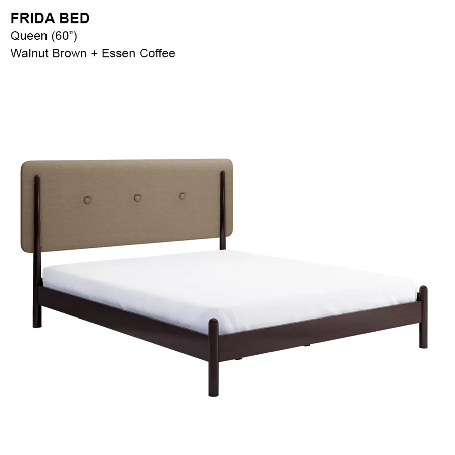 Frida 60x75" Bed - Walnut Brown