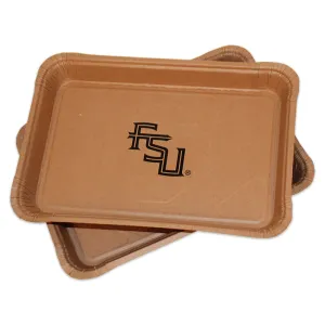 FSU 2pk Disposable Small Serving Trays - Brown