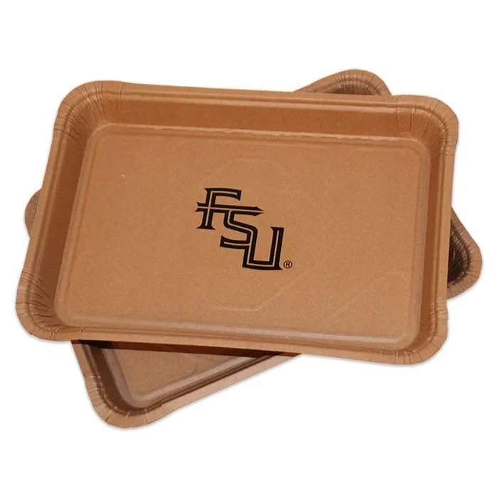 FSU 2pk Disposable Small Serving Trays - Brown