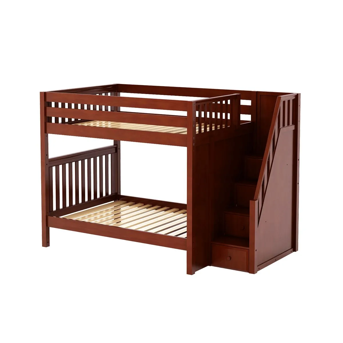 Full High Bunk Bed with Stairs